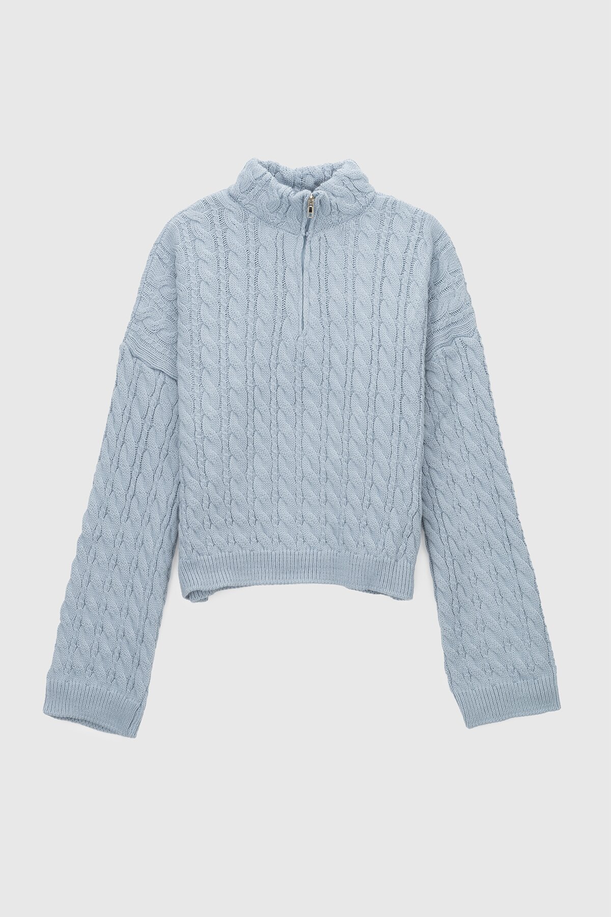 Джемпер однотонний жіночий Park karon 8005 One Size Блакитний (2000989849704D)  Фото №6