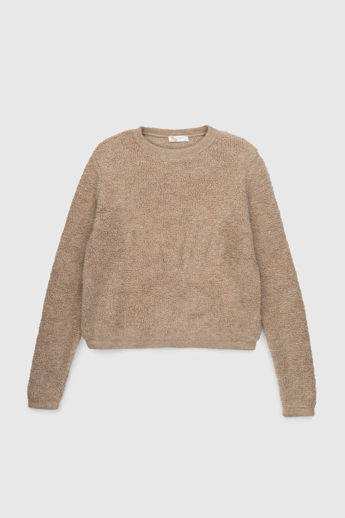 Джемпер однотонный женский Park karon 8028 One Size Бежевый (2000989850663W)  Фото №6