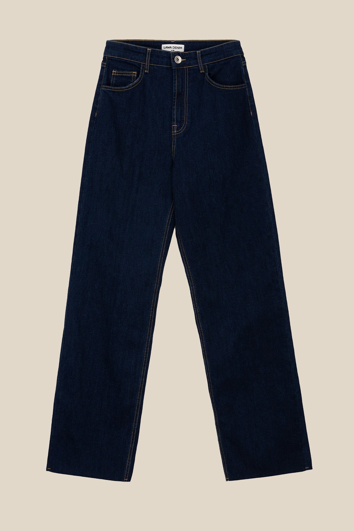 Джинси Regular fit жіночі LAWA WBC02337 34 Темно-синій  Фото №3