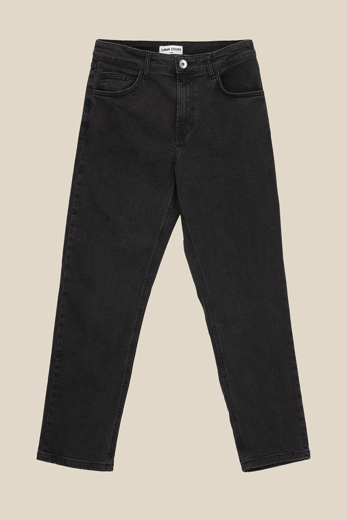 Джинси Regular fit жіночі LAWA WBC02367 34 Графітовий  Фото №5