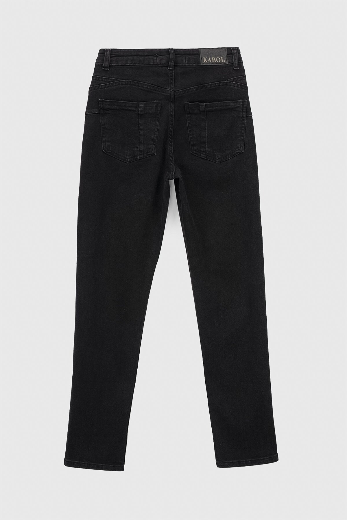 Джинсы Slim Fit женские Karol 23321-S 34 Черный (2000990248305D)  Фото №11