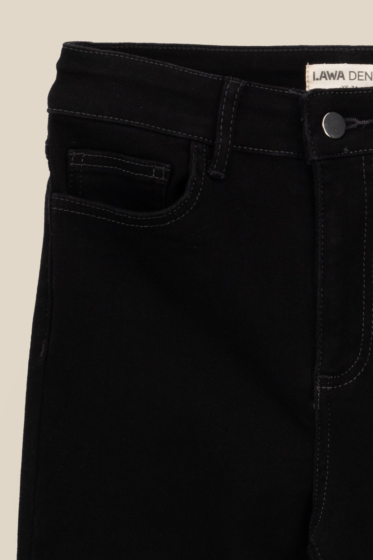 Джинси Slim Fit жіночі LAWA WBC02413 34 Чорний  Фото №6