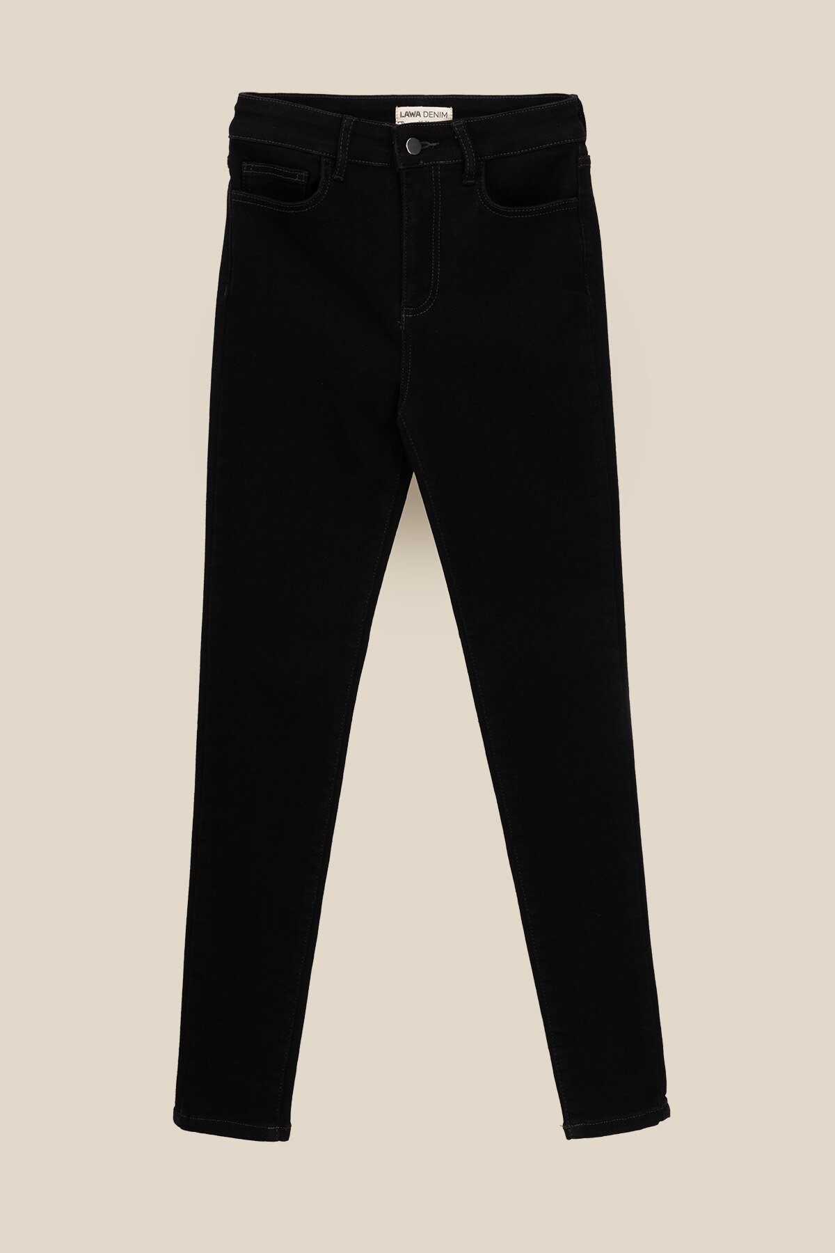 Джинси Slim Fit жіночі LAWA WBC02413 34 Чорний  Фото №5