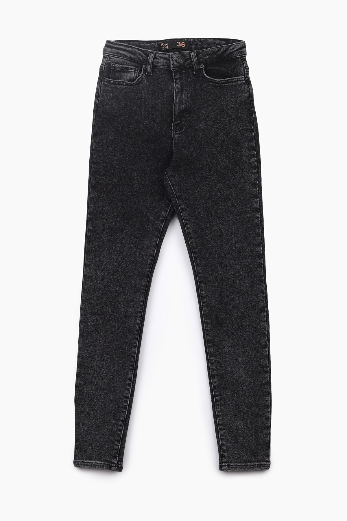 Джинсы Slim Fit женские On me 3103 baza 38 Темно-серый (2000989542094D)  Фото №5