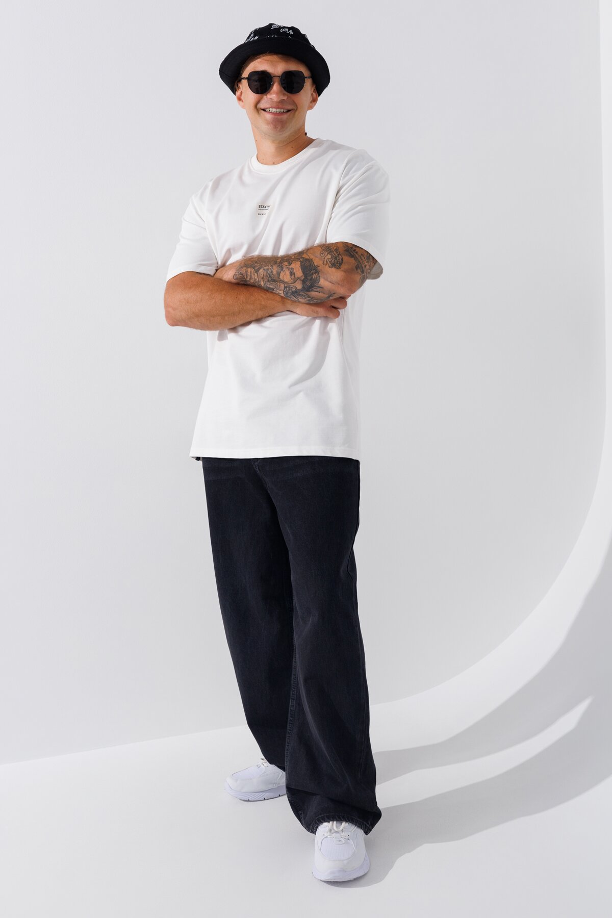 Джинсы Baggy fit мужские 032 28 Черный (2000990636720D)  Фото №1
