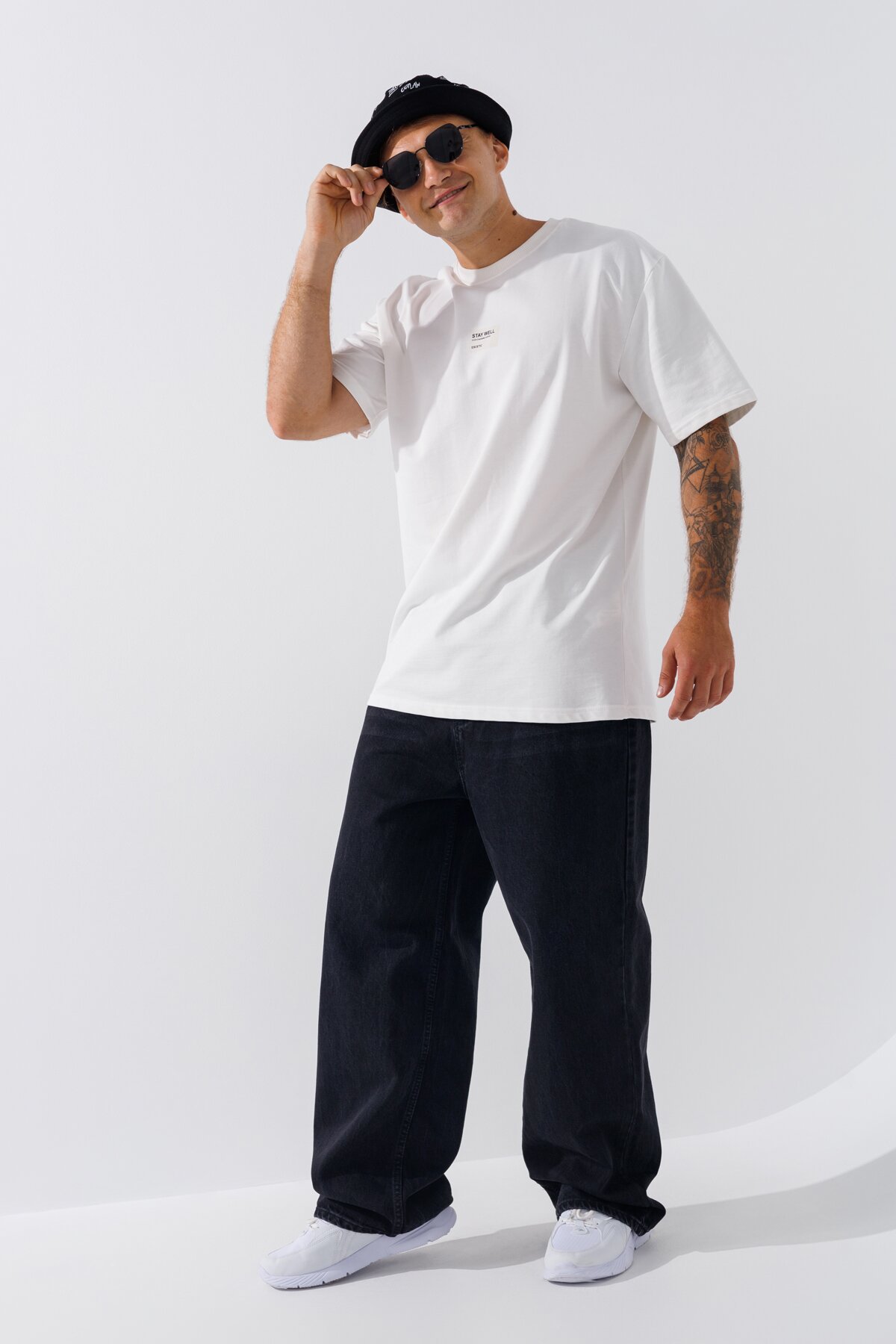 Джинсы Baggy fit мужские 032 28 Черный (2000990636720D)  Фото №3
