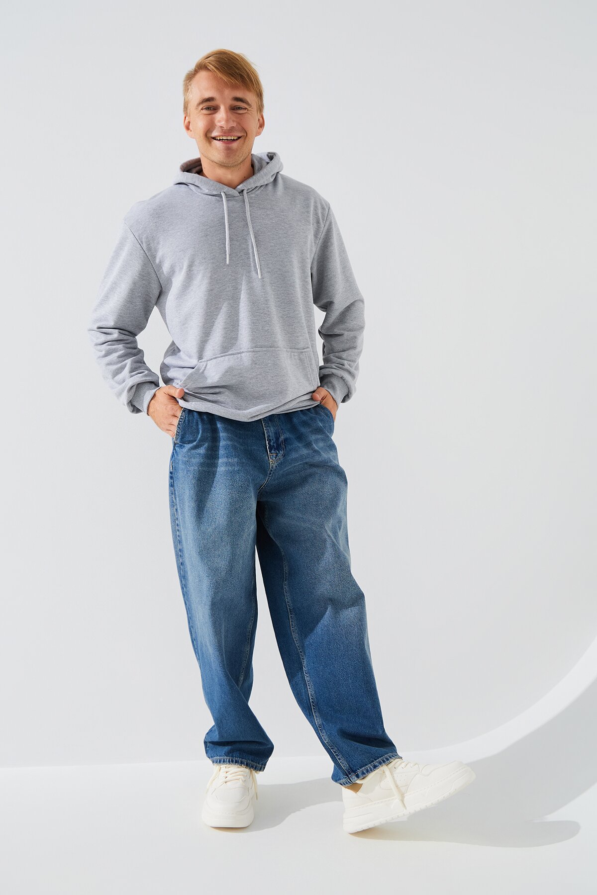 Джинсы Baggy fit мужские Zeo Basic 4509 36 Синий (2000990706034D)  Фото №2