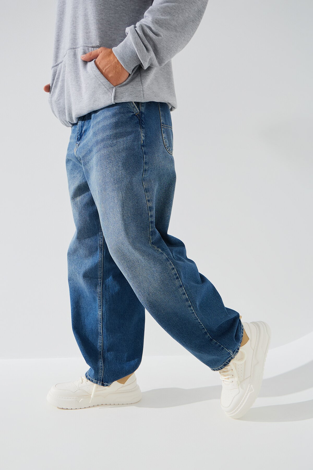 Джинсы Baggy fit мужские Zeo Basic 4509 36 Синий (2000990706034D)  Фото №3