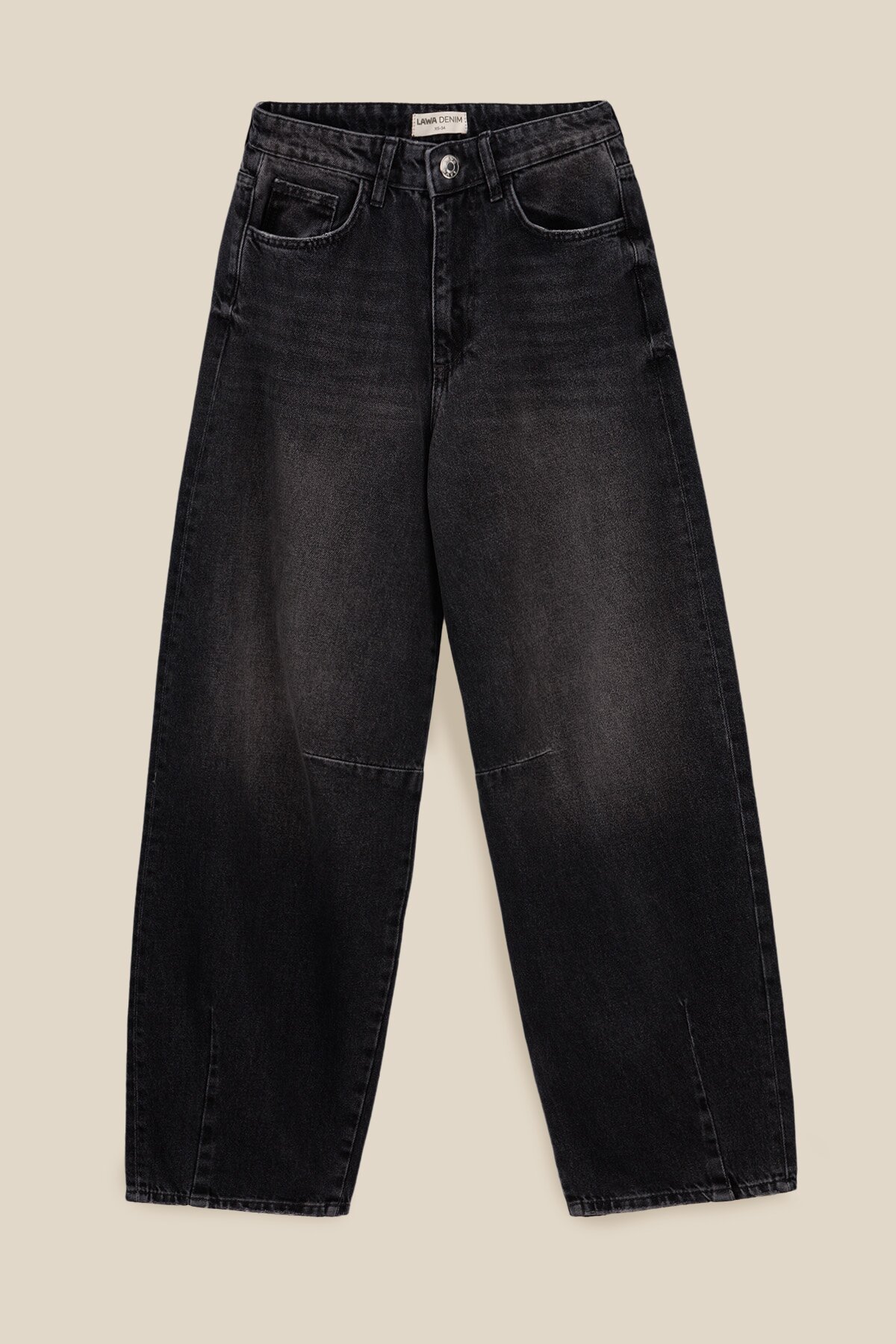 Джинси Baggy жіночі LAWA WTC02395 36 Графітовий  Фото №5