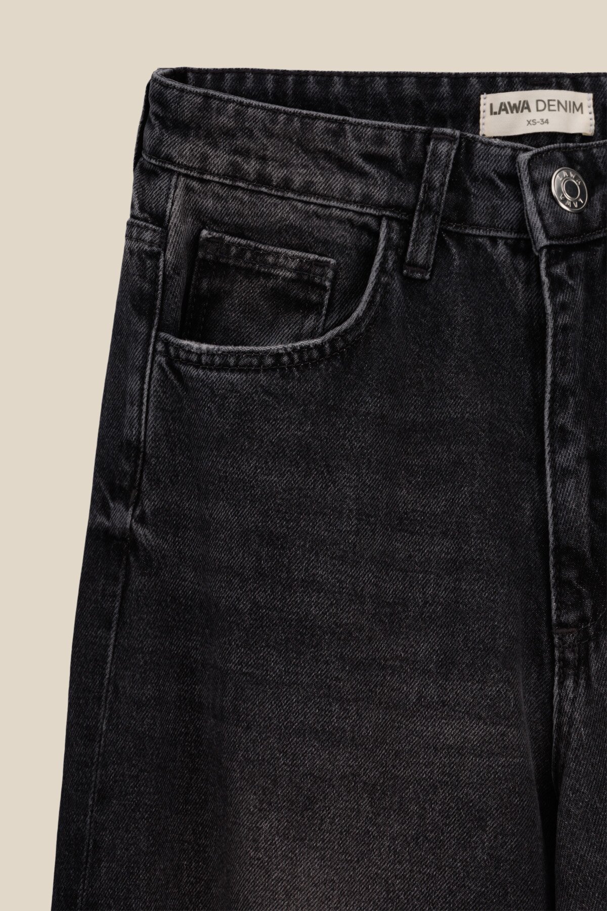 Джинси Baggy жіночі LAWA WTC02395 36 Графітовий  Фото №6