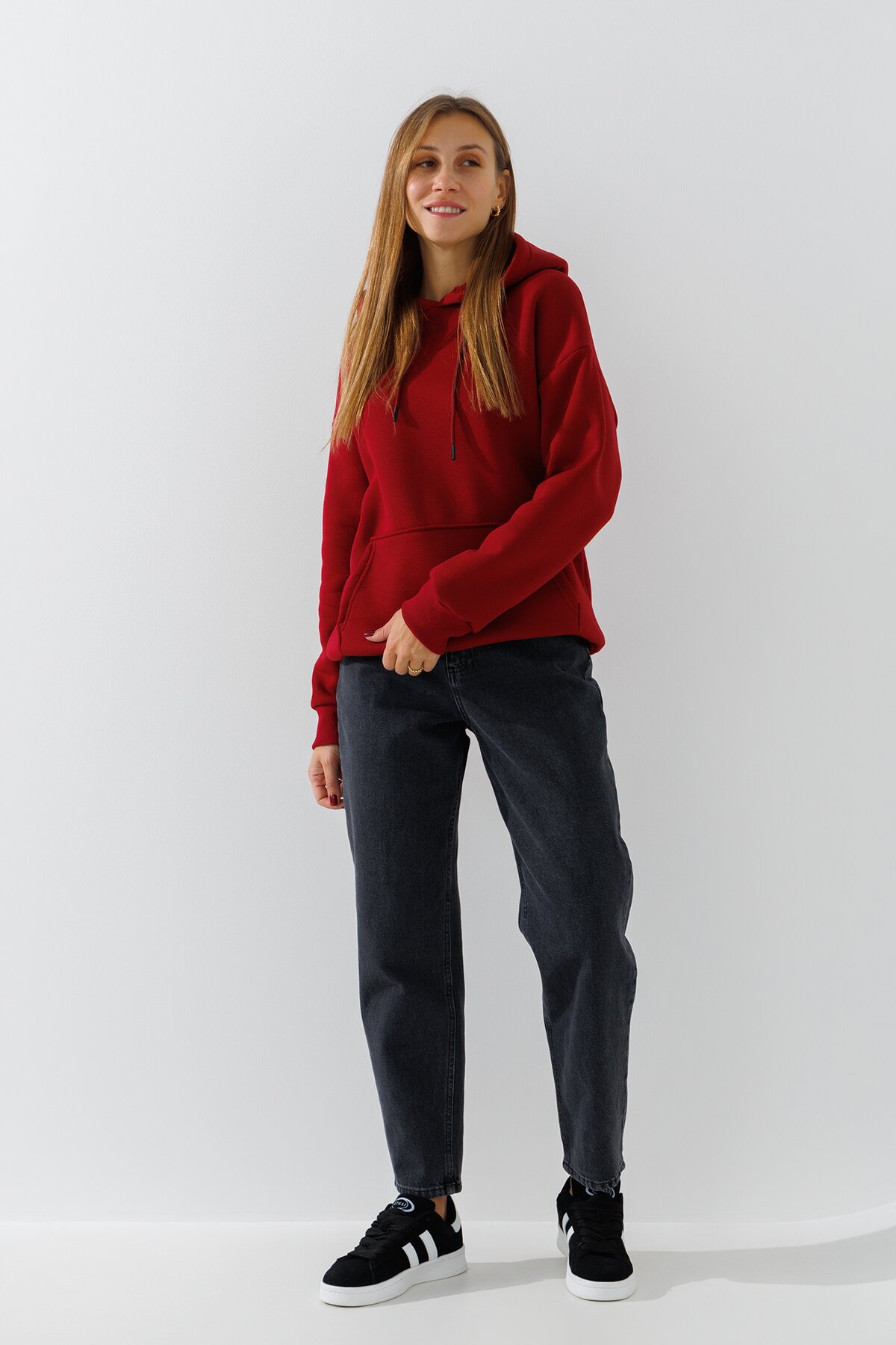 Джинси Mom Fit жіночі LAWA WBC02449 34 Графітовий  Фото №1