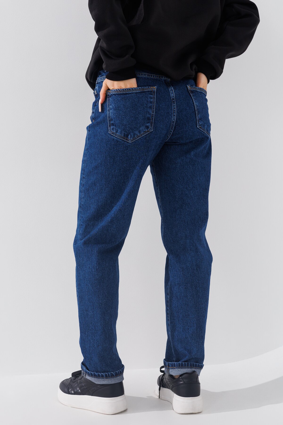 Джинси Mom Fit жіночі Zeo Basic 3940-1 34 Синій (2000990723703D)  Фото №2