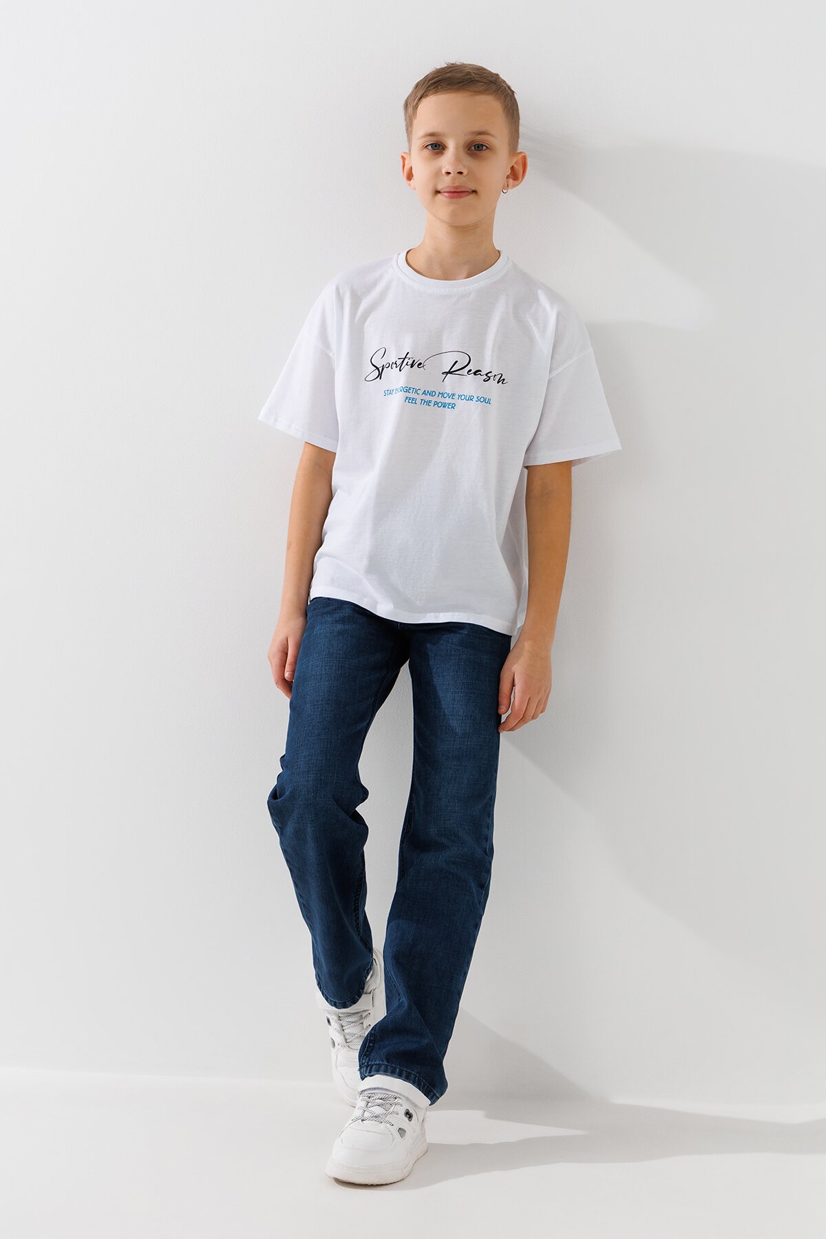 Джинсы Regular для мальчика Vio Faloni 8076 134 см Синий  Фото №1