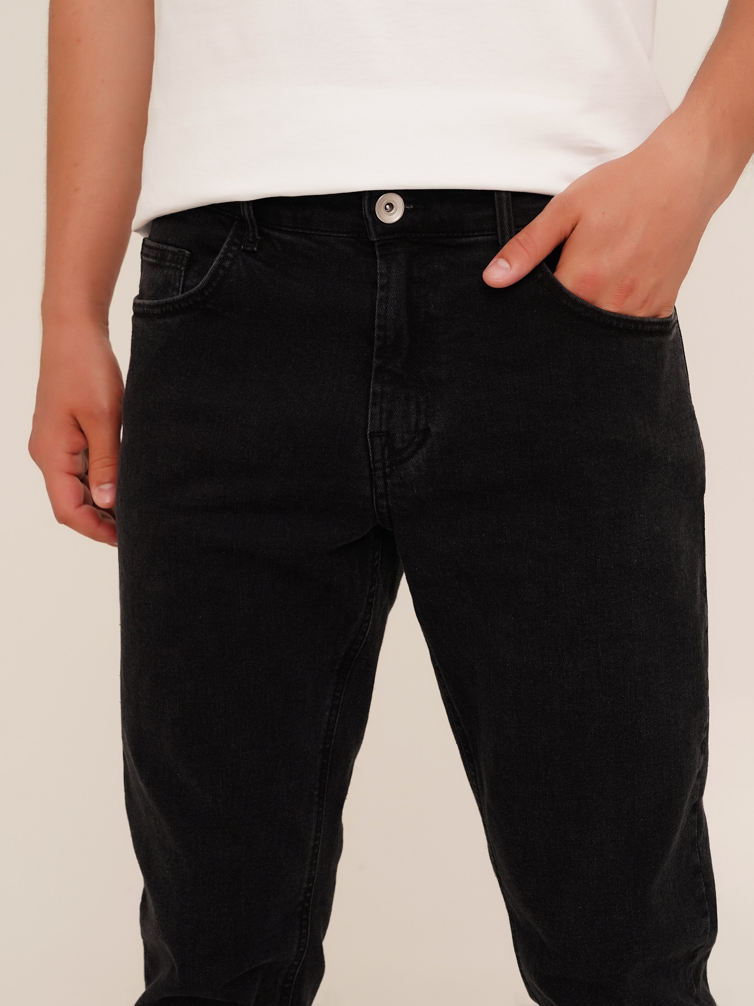 Джинсы Regular Fit мужские LAWA MBC02311 30 Черный  Фото №3