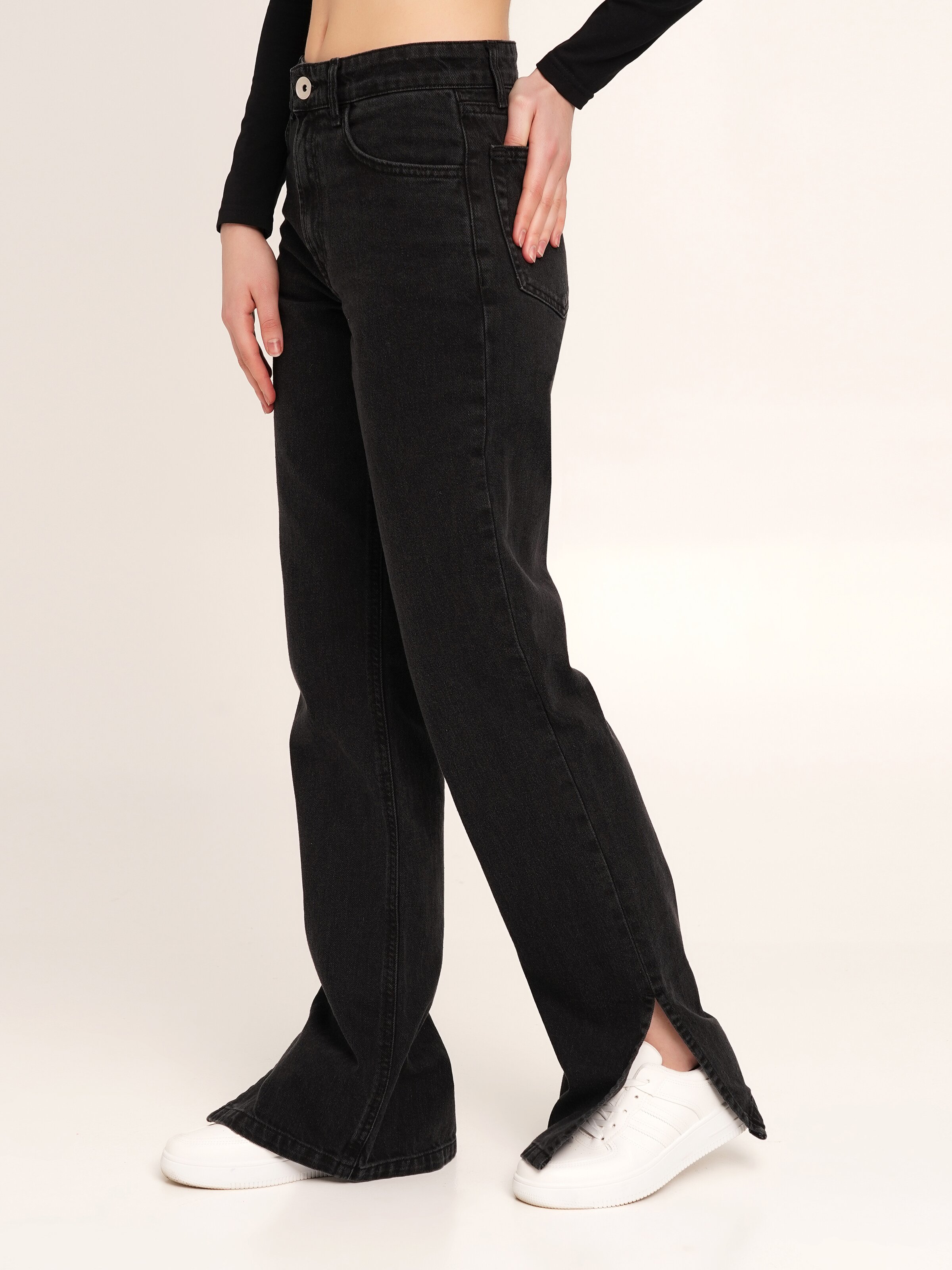 Джинси Regular fit жіночі LAWA WBC02366 34 Чорний  Фото №1