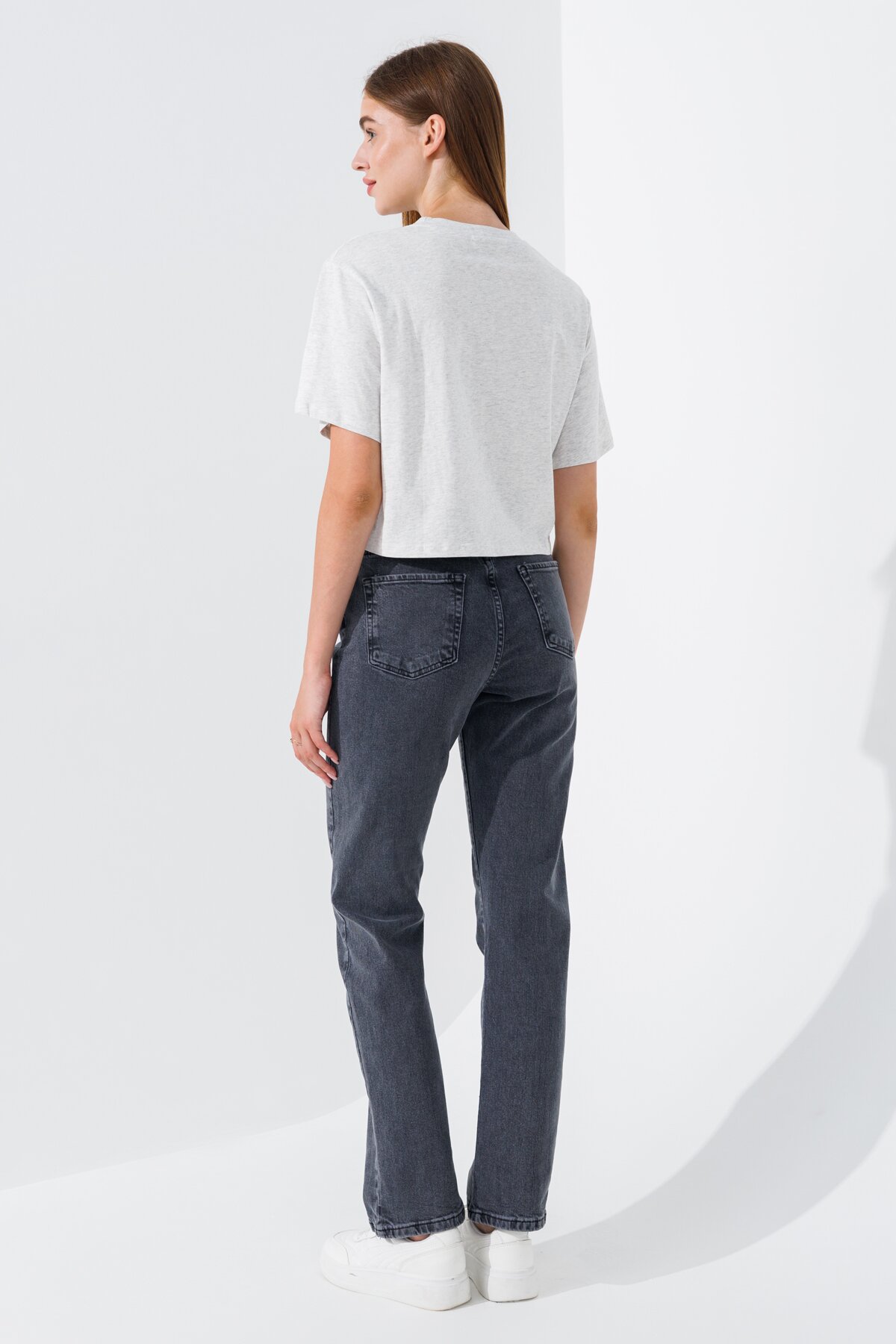 Купити Джинси Regular fit жіночі Zeo Basic 4417 36 Сірий (2000990617491D) Артикул: 2000990617491 Фото повноекранне №3