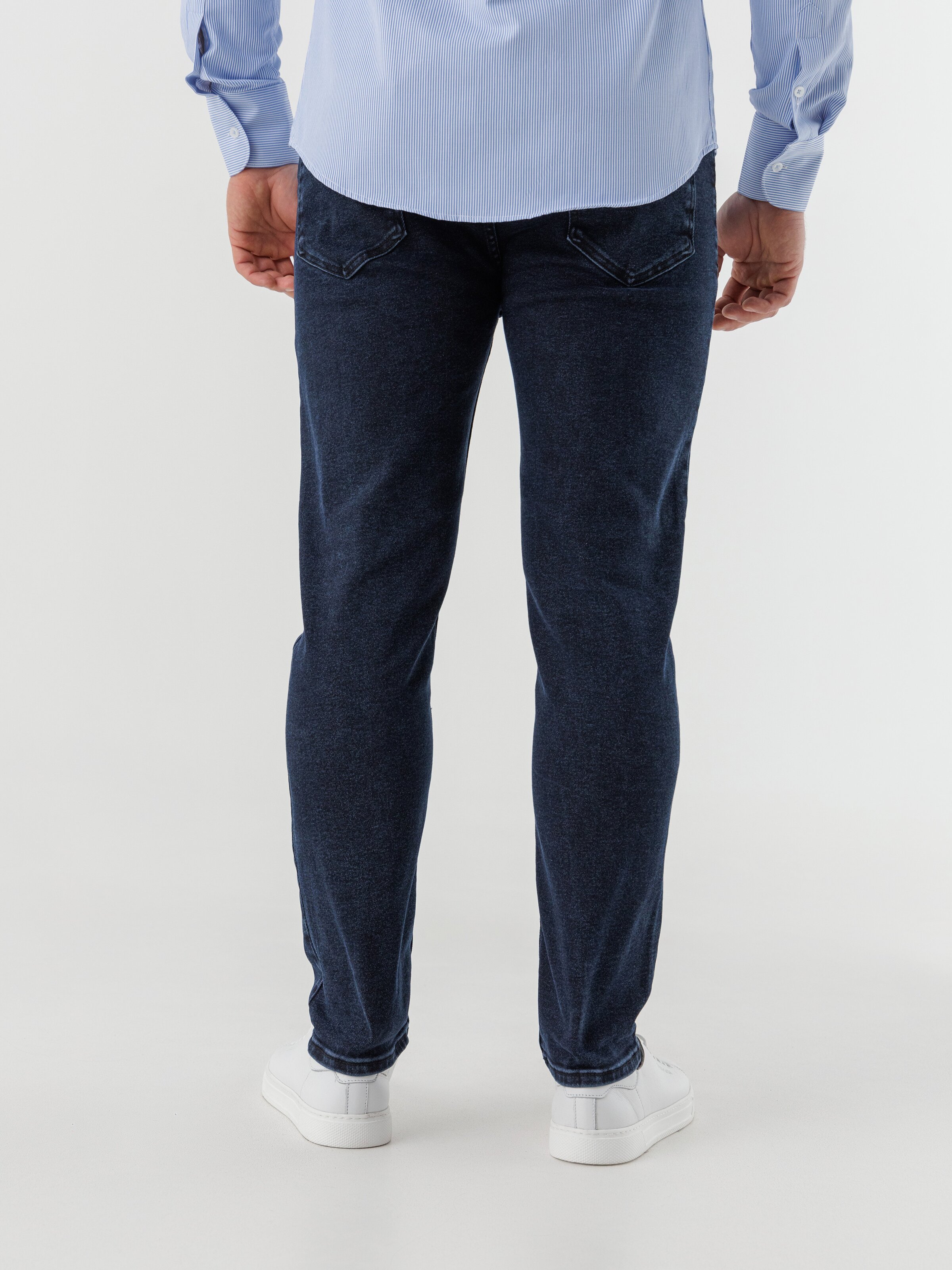 Джинсы Slim Fit мужские Blackwan BW-232 34 Темно-синий (2000990505354D)  Фото №3