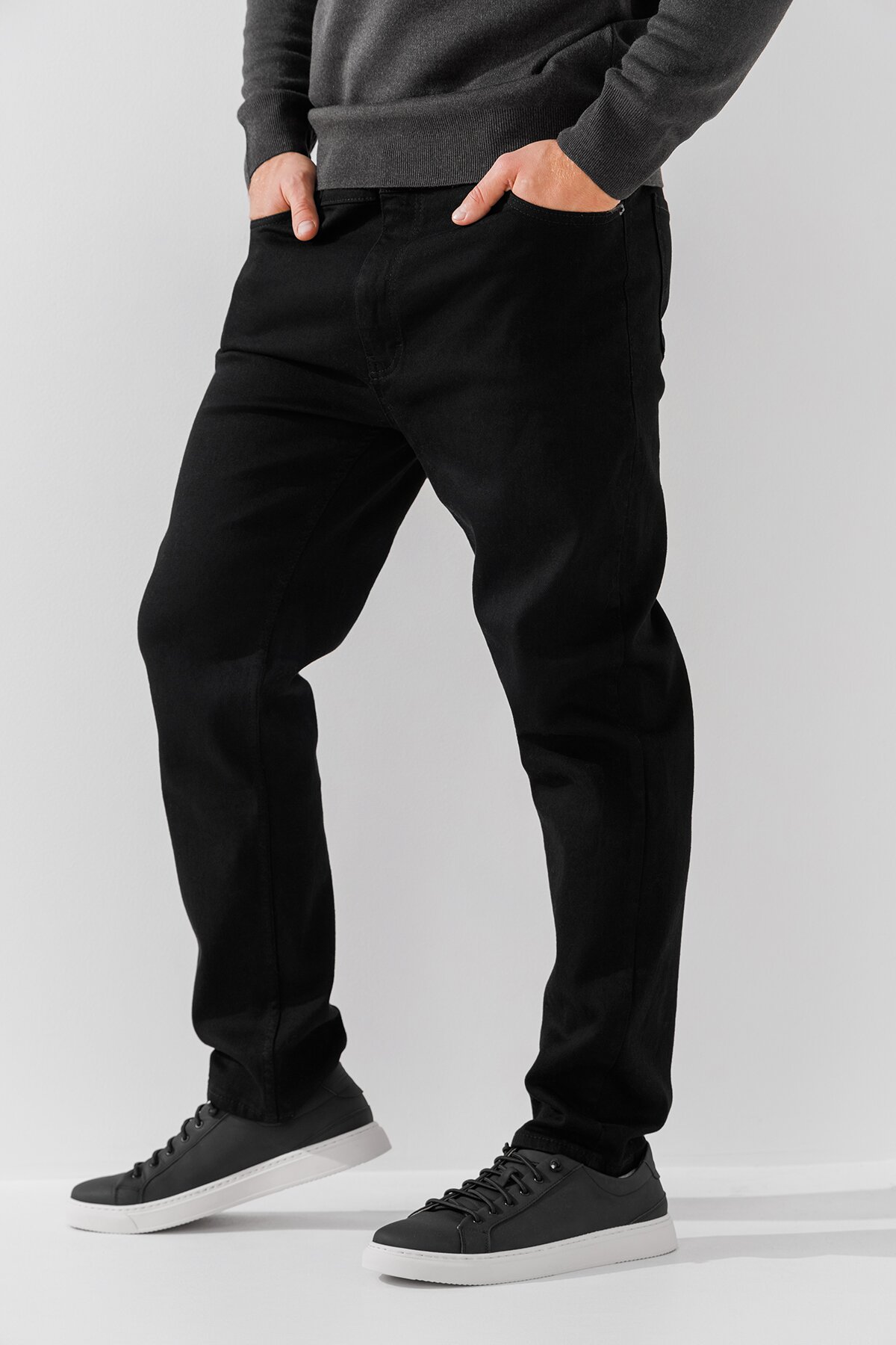 Джинси Slim Fit чоловічі Blackwan BW-309 29 Чорний (2000990719355D)  Фото №2