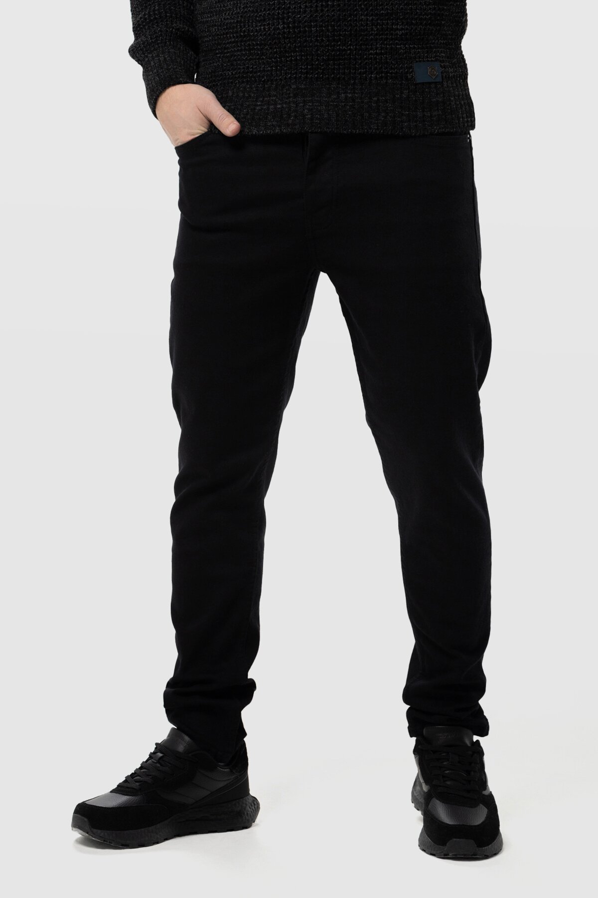 Джинсы Slim Fit мужские Demos 6291 32 Черный (2000990252388D)  Фото №0