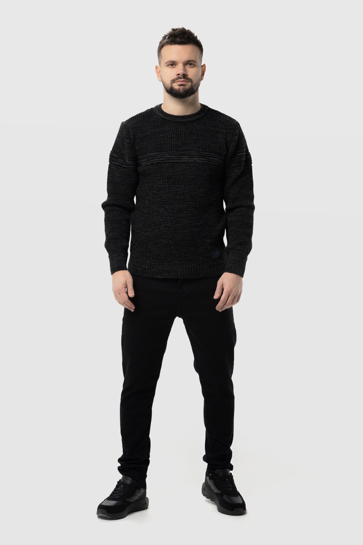 Джинсы Slim Fit мужские Demos 6291 32 Черный (2000990252388D)  Фото №4