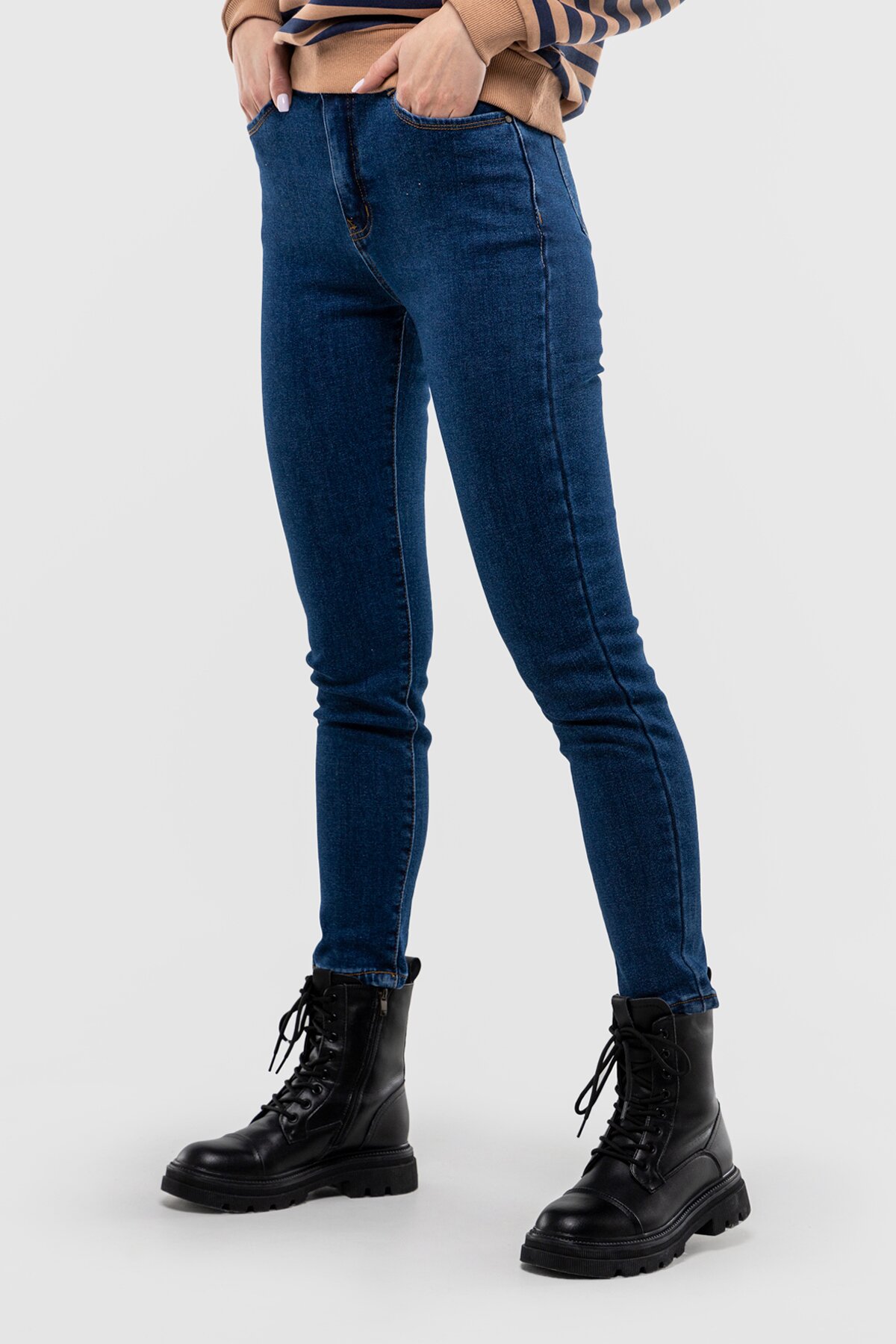 Джинсы Slim Fit женские 1067 26 Синий (2000990246776W)  Фото №1