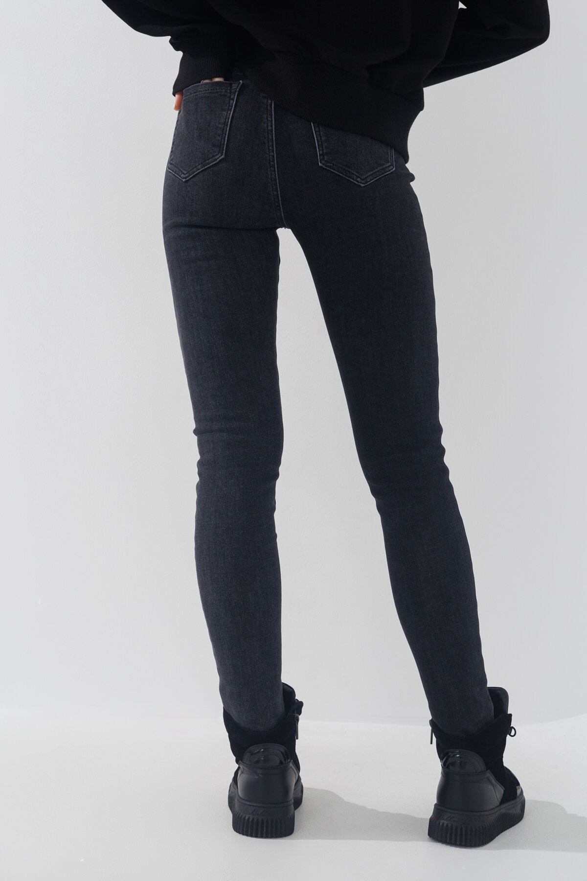 Джинси Slim Fit жіночі A7158 25 Сірий (2000990759863W)  Фото №3
