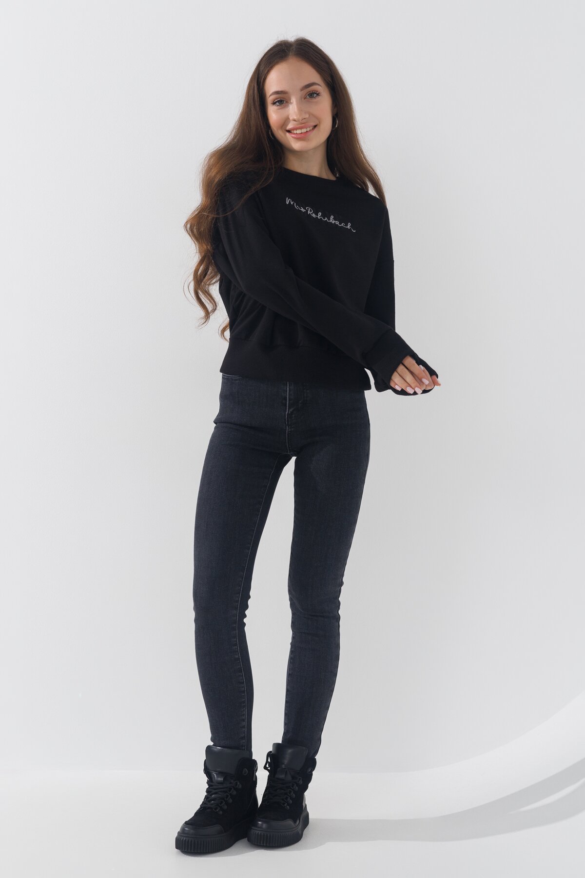 Джинси Slim Fit жіночі A7158 25 Сірий (2000990759863W)  Фото №0