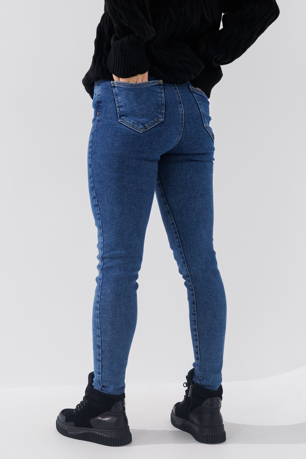 Джинси Slim Fit жіночі LAWA WBC02413 34 Синій  Фото №3