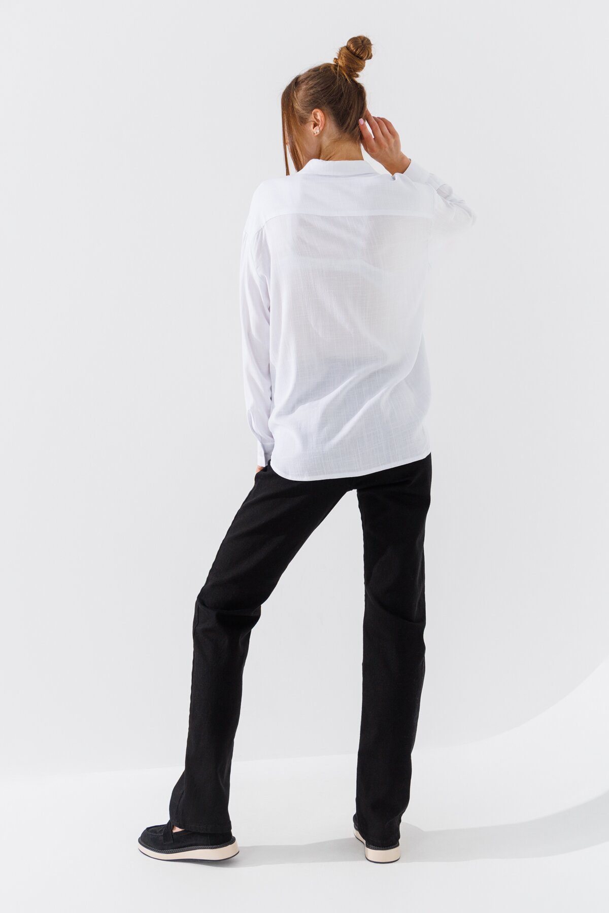 Купити Джинси жіночі Regular fit Zeo Basic 4418 36 Чорний (2000990617545D) Артикул: 2000990617545 Фото повноекранне №4
