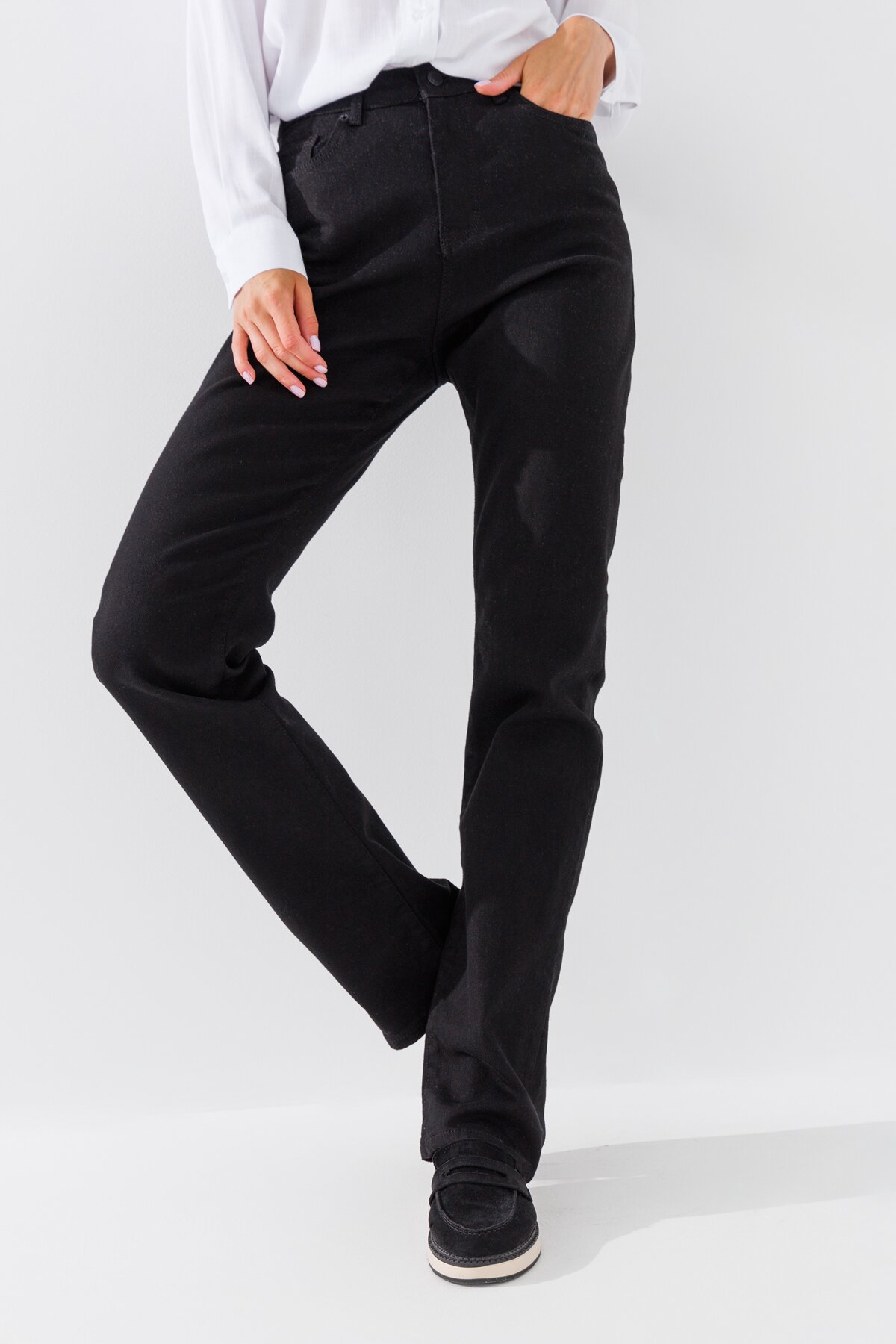 Купити Джинси жіночі Regular fit Zeo Basic 4418 36 Чорний (2000990617545D) Артикул: 2000990617545 Фото повноекранне №1