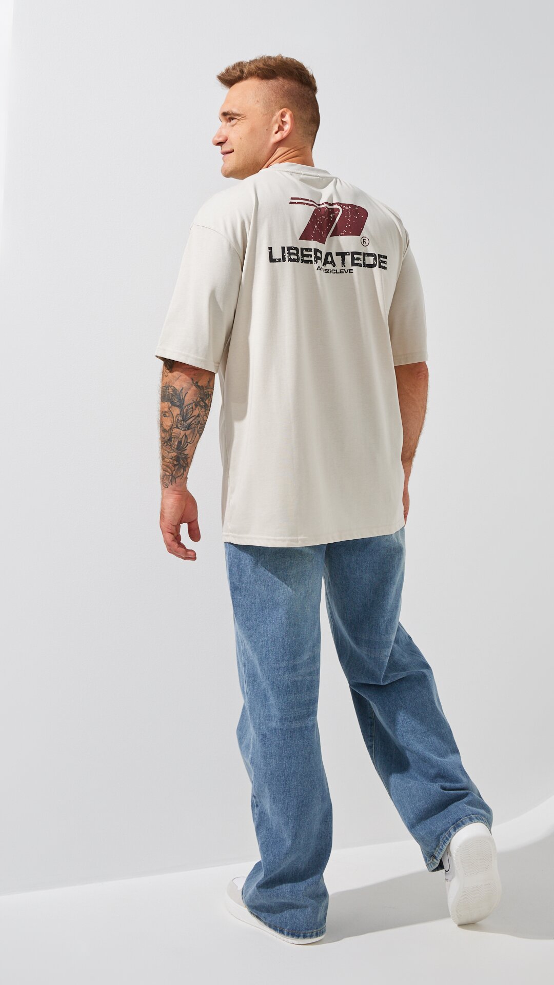 Джинсы Baggy Fit мужские  W013 28 Синий  Фото №4