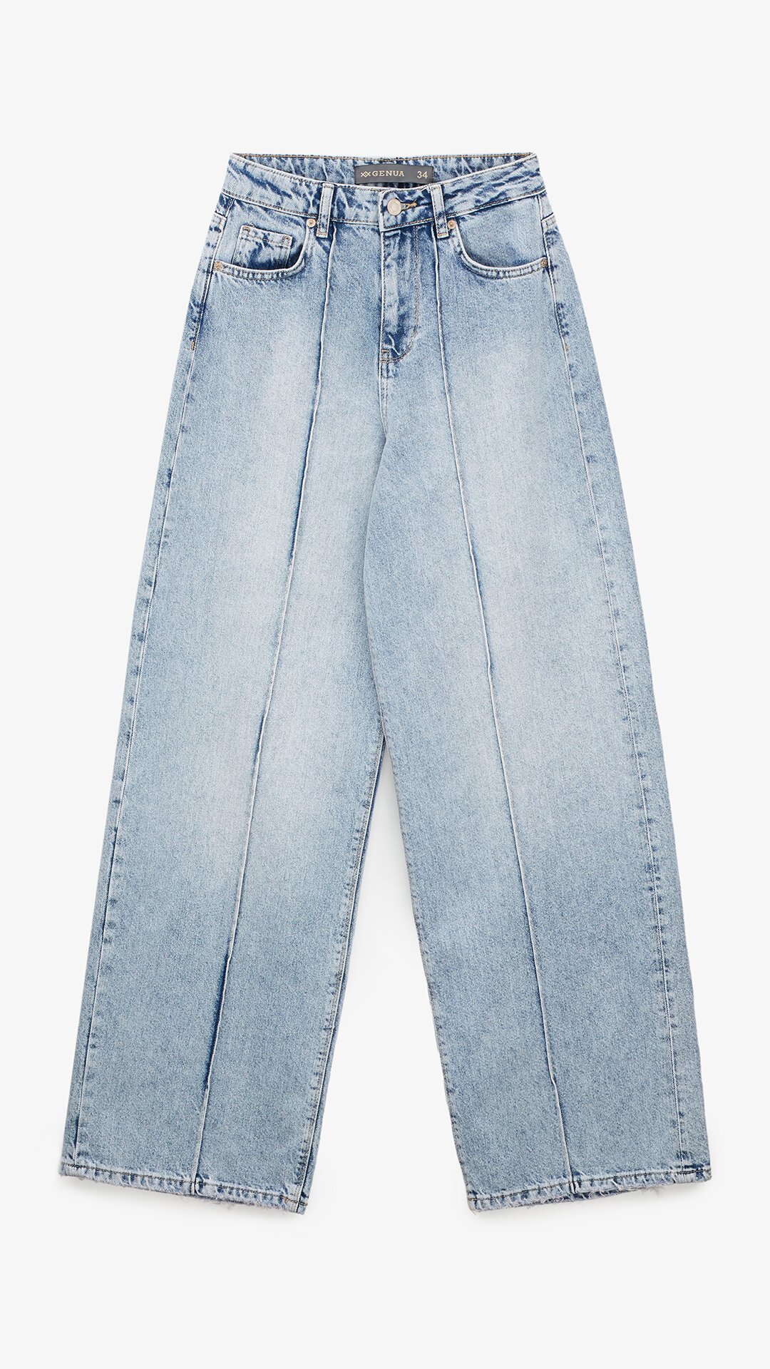 Купити Джинси Baggy жіночі GENUA G01107-0022 40 Блакитний Артикул: 2000999532764 Фото повноекранне №7