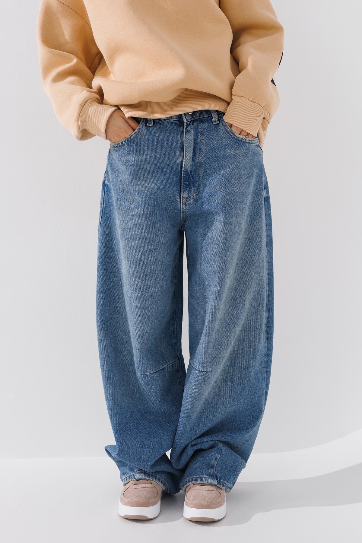 Джинси Baggy жіночі  LAWA WTC02395 32 Синій  Фото №1