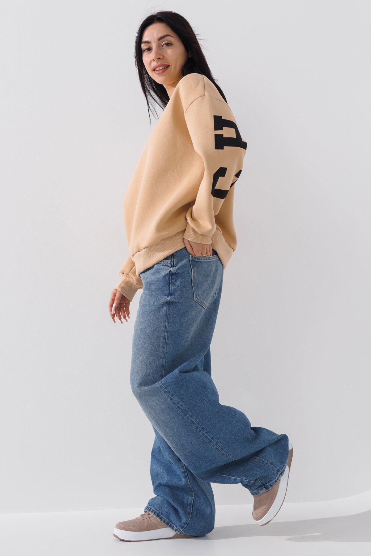 Джинси Baggy жіночі  LAWA WTC02395 32 Синій  Фото №2