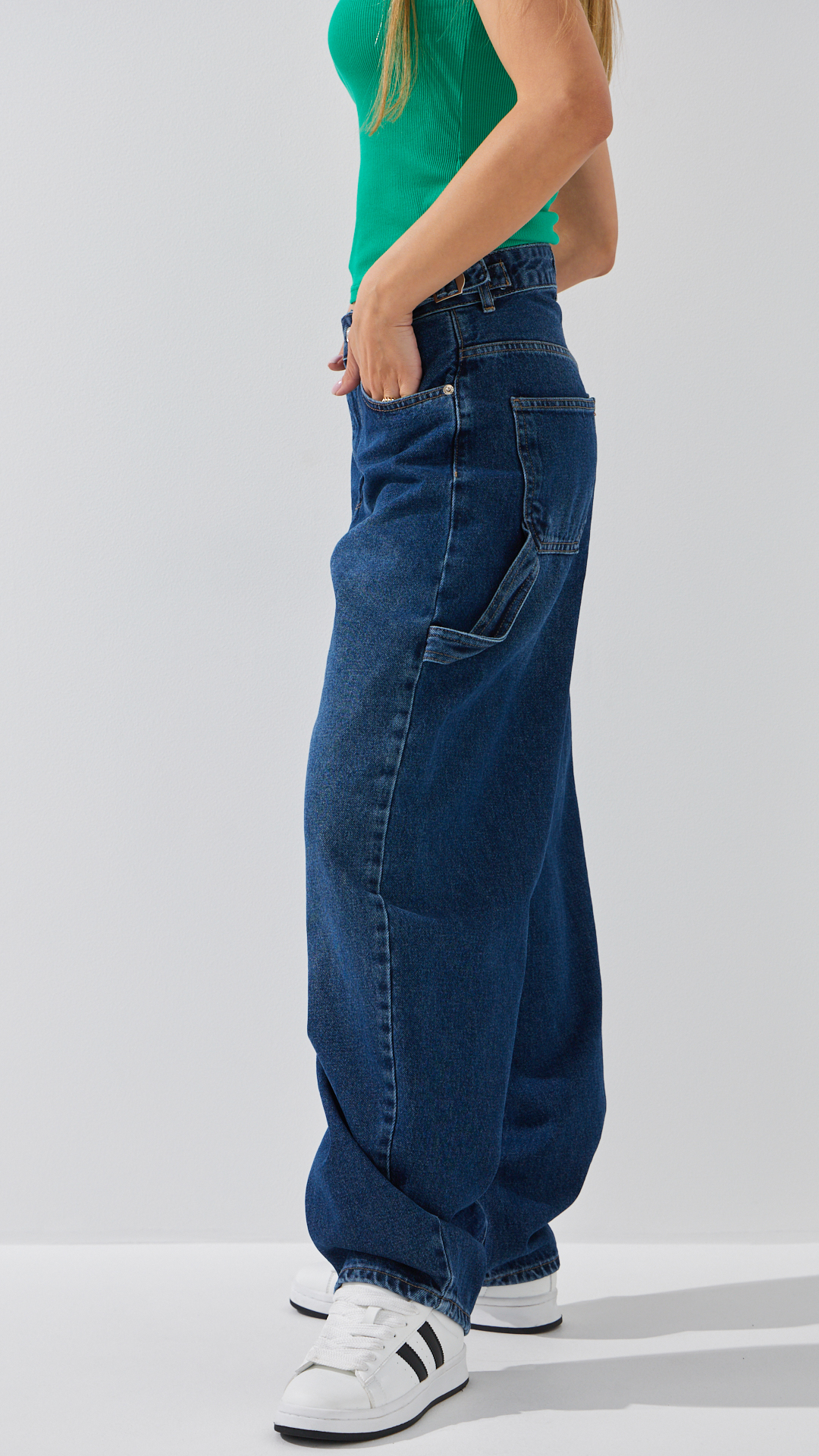 Джинсы Baggy женские On me 4515 34 Темно-синий  Фото №3
