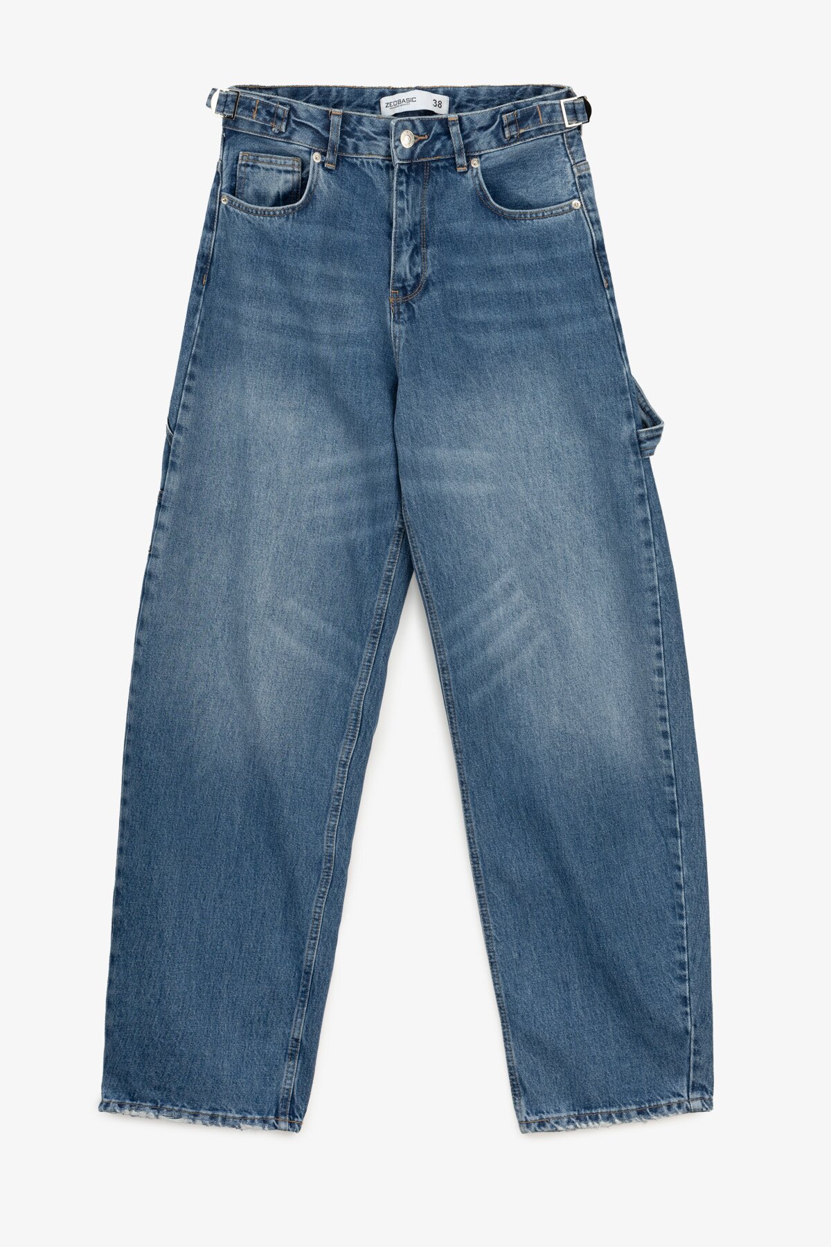 Джинсы Baggy женские On me 4609 34 Синий  Фото №6