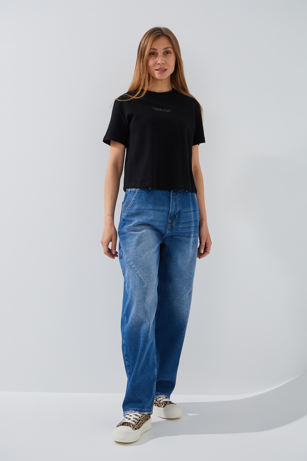 Джинсы Baggy женские On me 4631 34 Синий  Фото №1