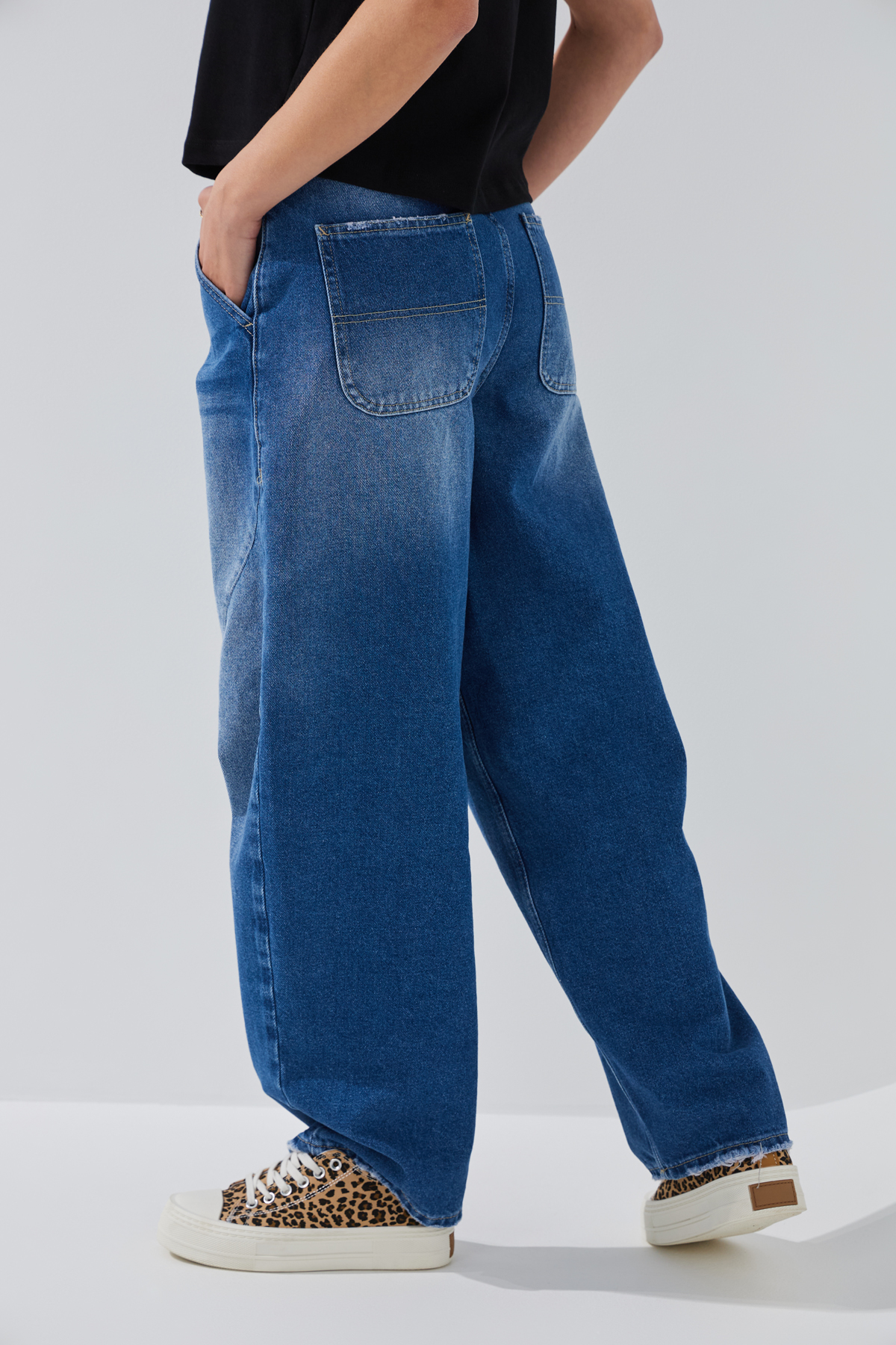 Джинсы Baggy женские On me 4631 34 Синий  Фото №3