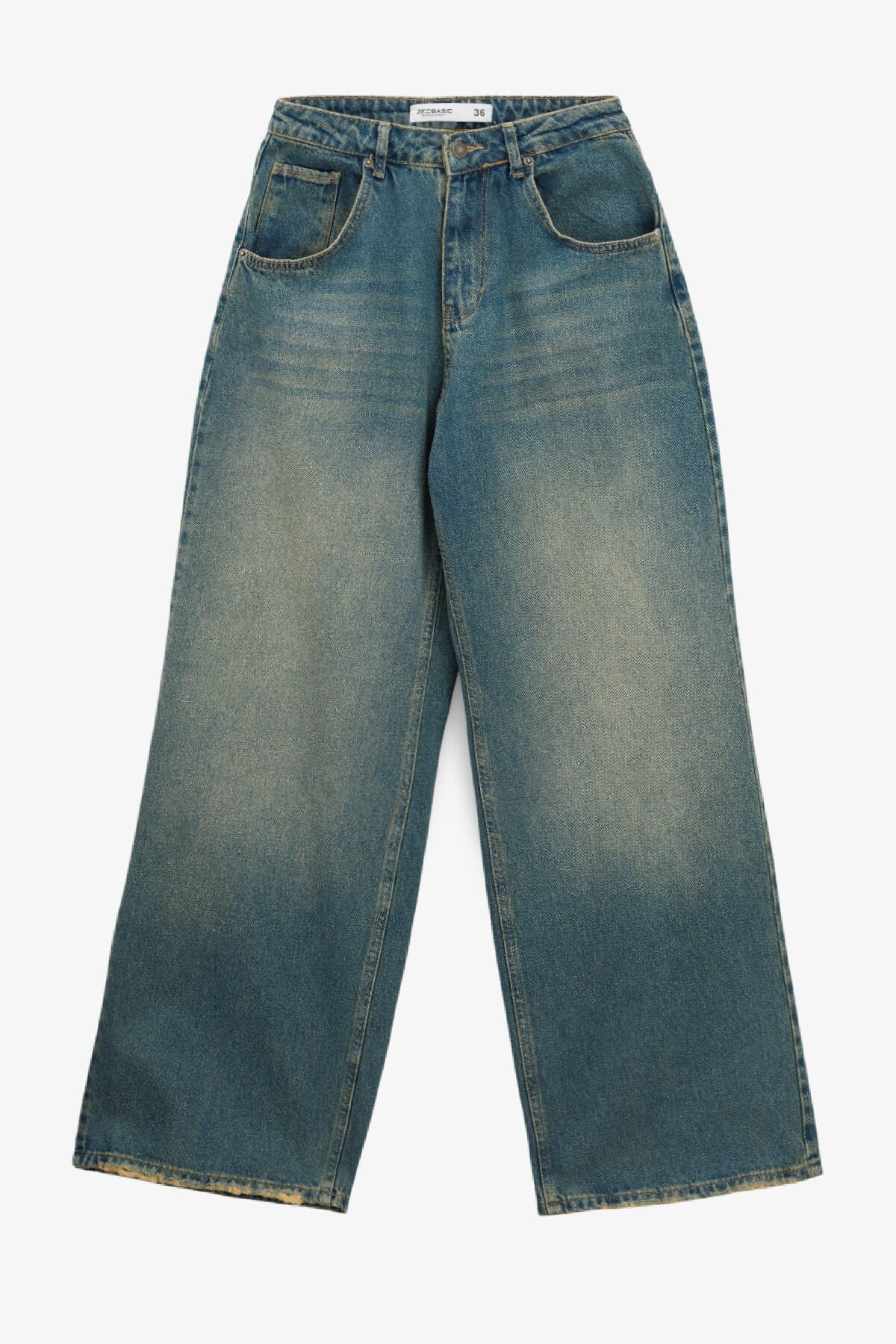 Джинсы Baggy женские Zeo Basic 4708 40 Синий  Фото №0