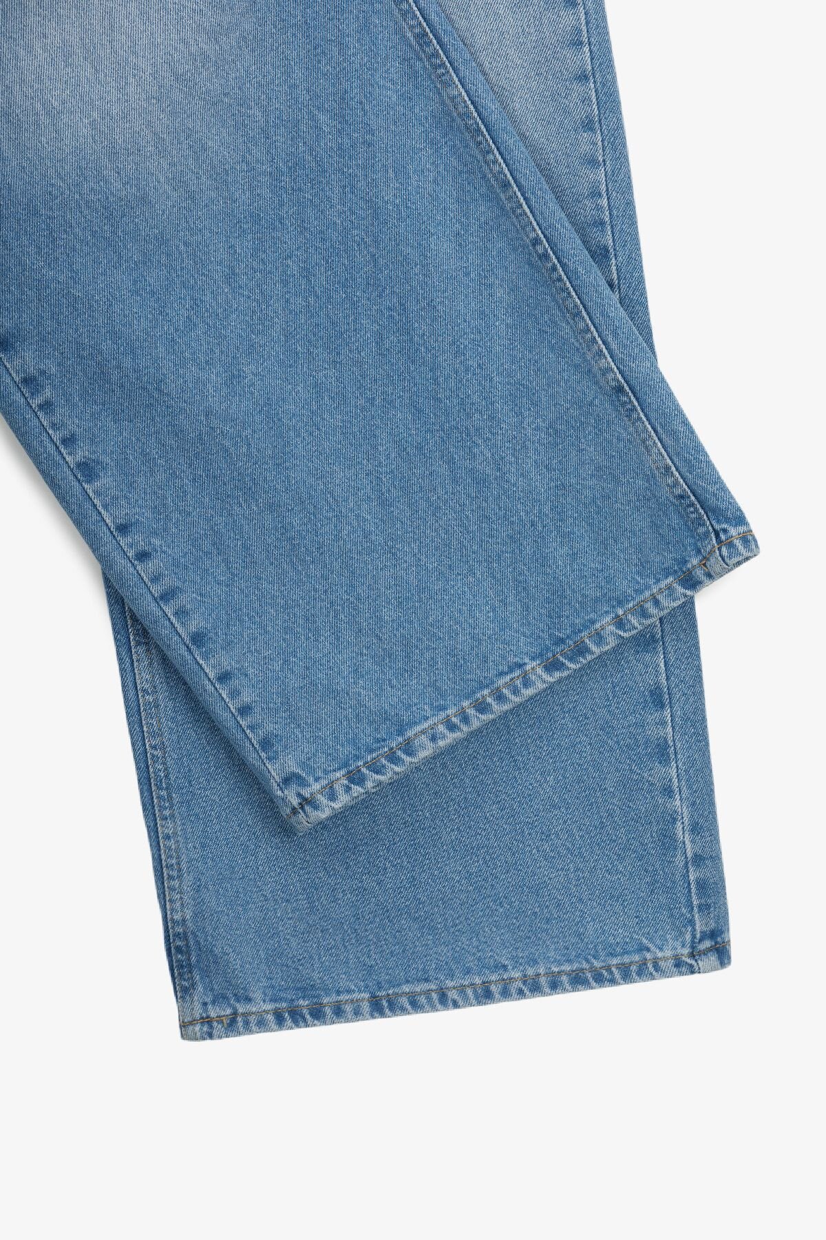 Купити Джинси Baggy жіночі Zeo Basic 4737 36 Блакитний Артикул: 2000990990310 Фото повноекранне №4