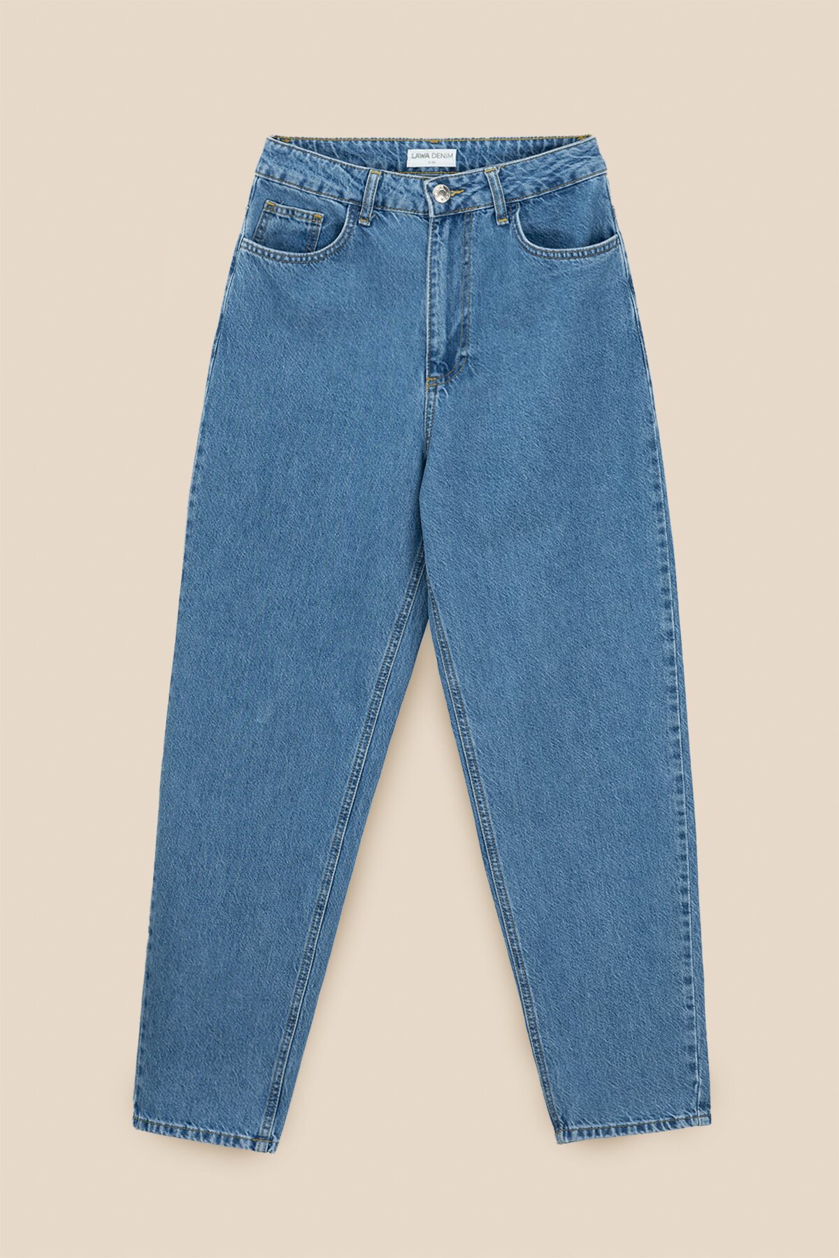Джинси Mom Fit жіночі LAWA WBC02449 34 Блакитний  Фото №5