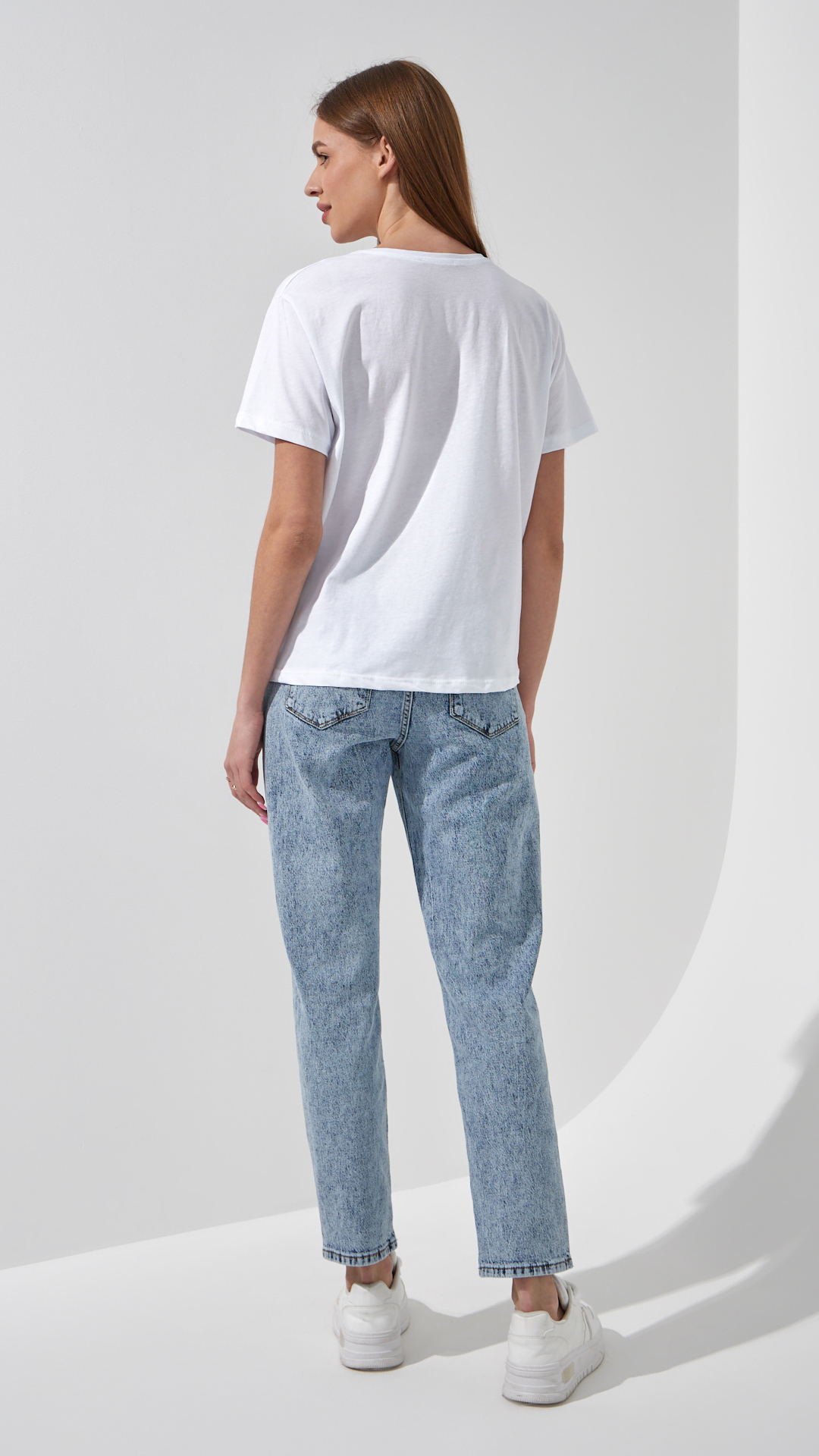 Джинси Mom Fit жіночі On me 4851 38 Синій  Фото №3