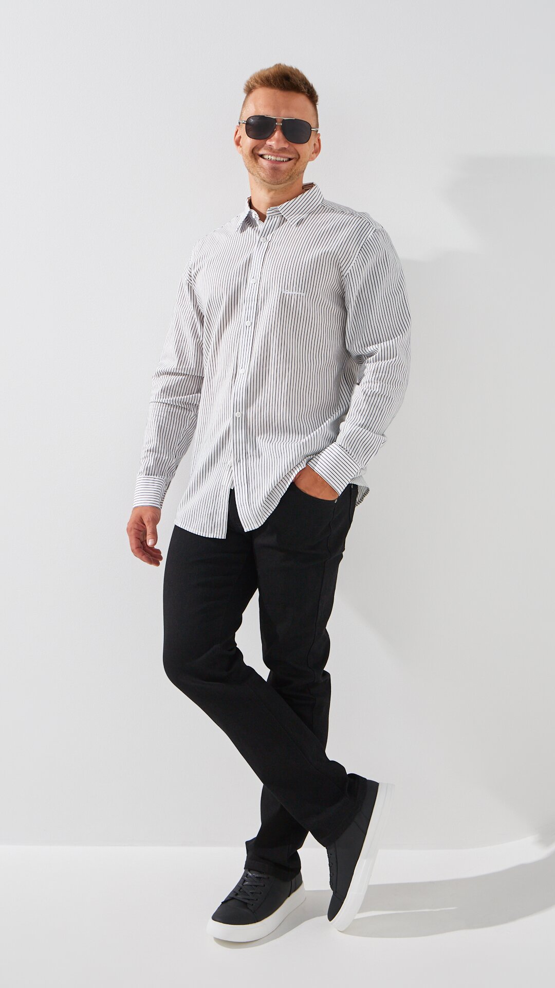 Джинси Regular Fit чоловічі 5108-1 36 Чорний  Фото №0