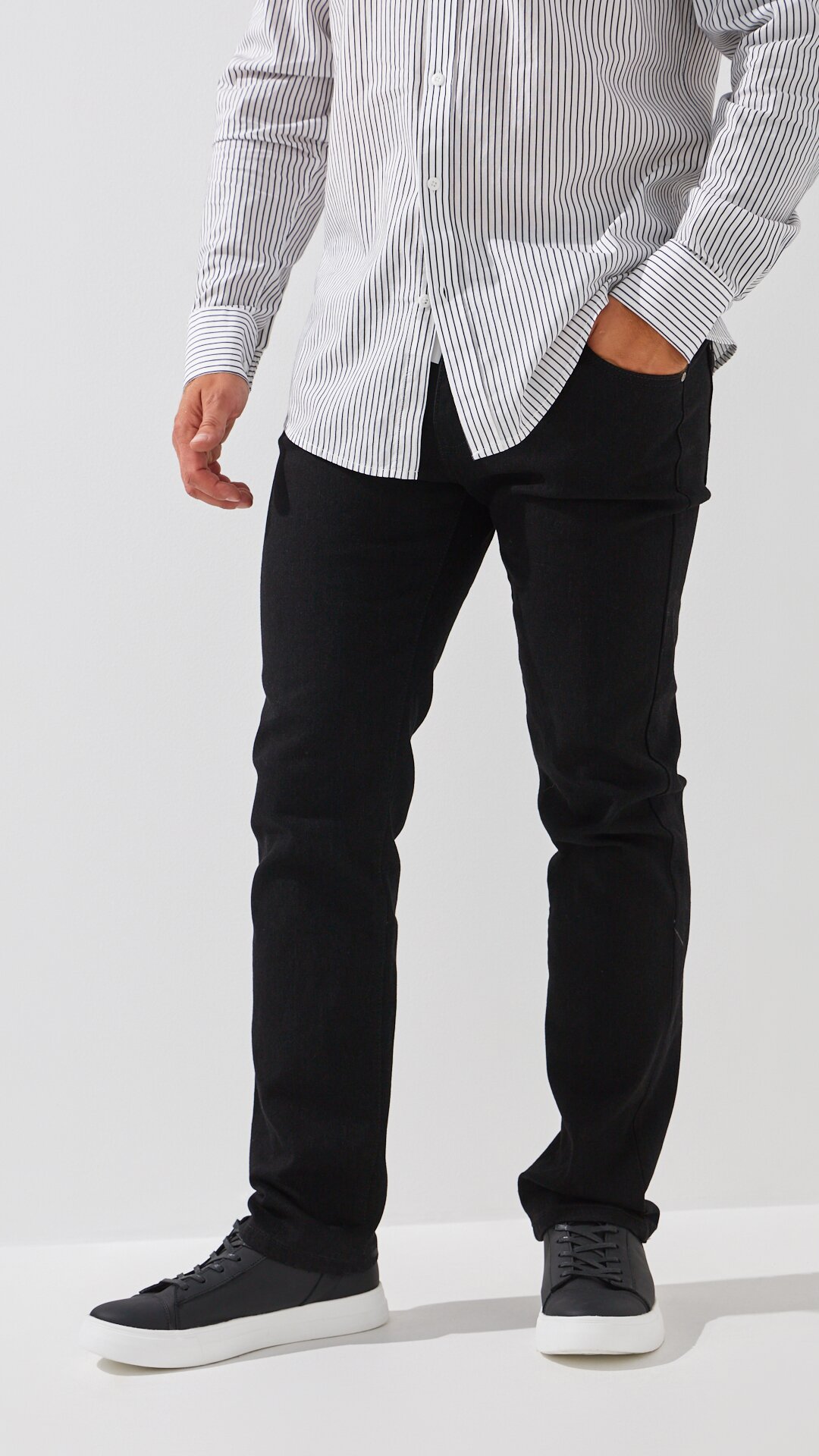 Джинси Regular Fit чоловічі 5108-1 36 Чорний  Фото №1