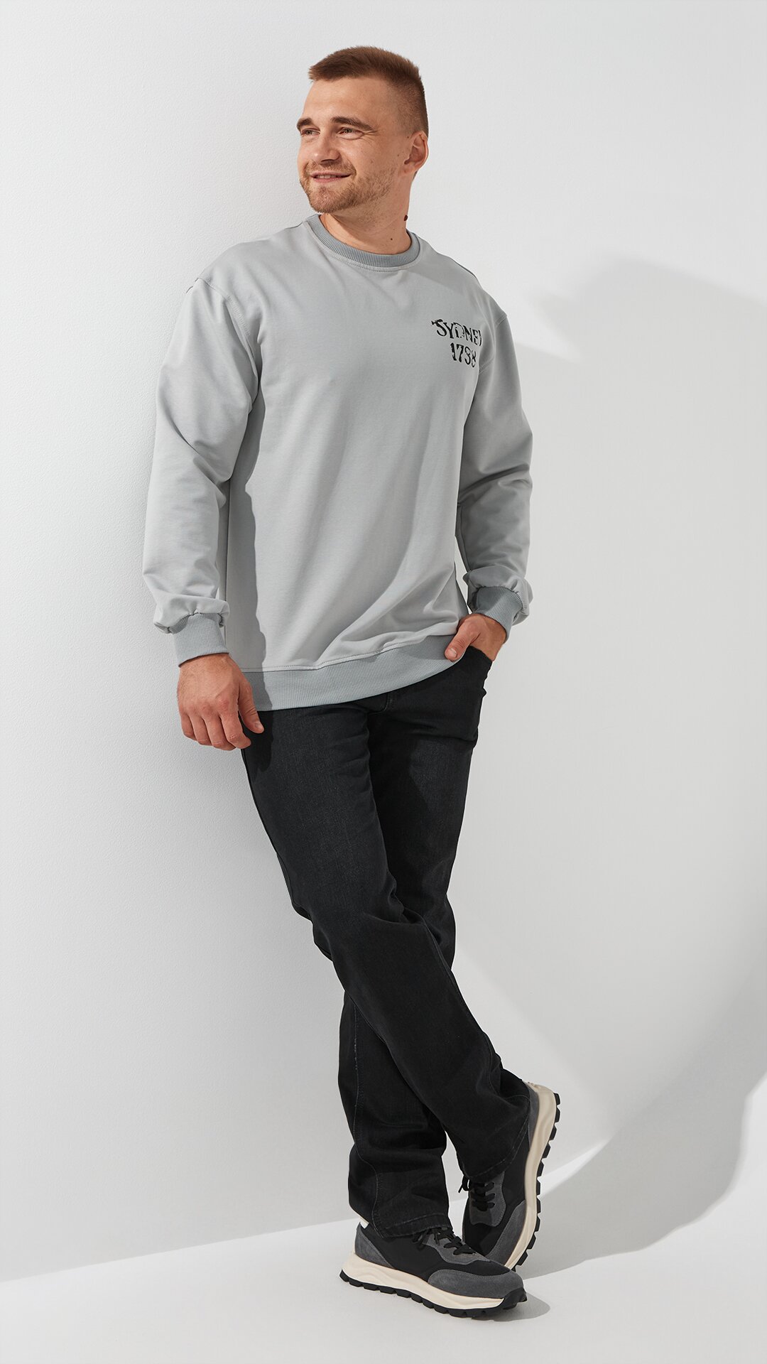 Купити Джинси Regular Fit чоловічі  6953 30 Сірий Артикул: 2000999235429 Фото повноекранне №1