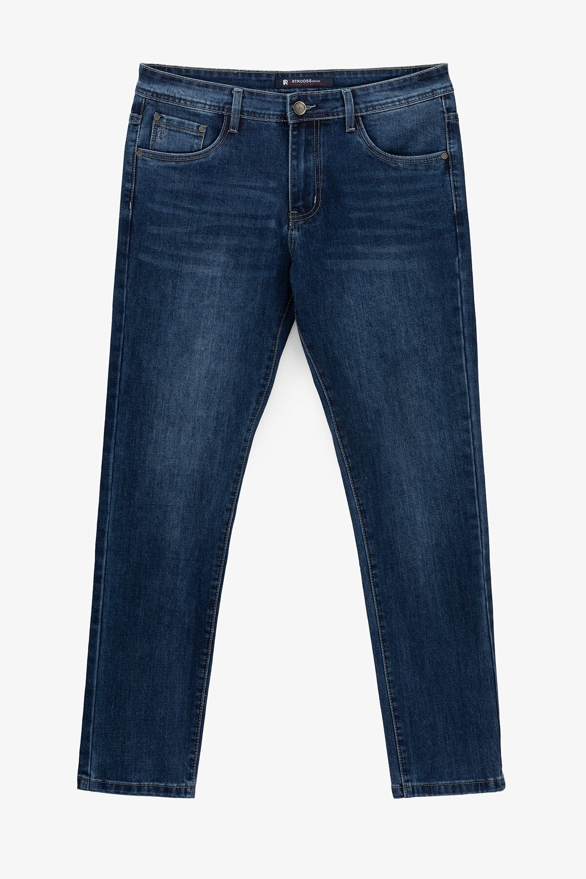 Джинсы Regular Fit мужские 8108 30 Синий  Фото №4