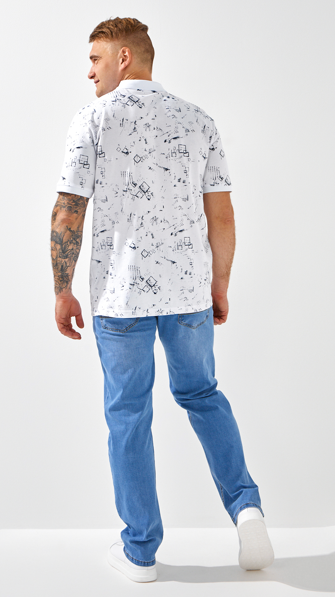 Джинсы Regular fit мужские 9015 32 Голубой  Фото №3