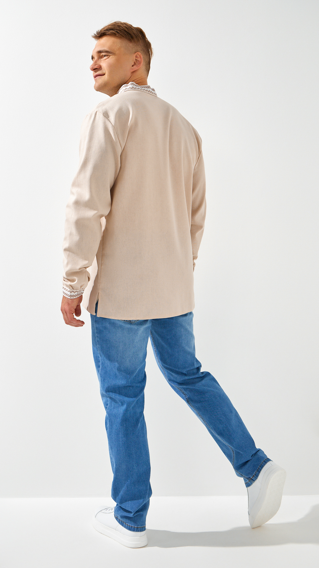 Джинсы Regular fit мужские 9018 32 Голубой  Фото №2