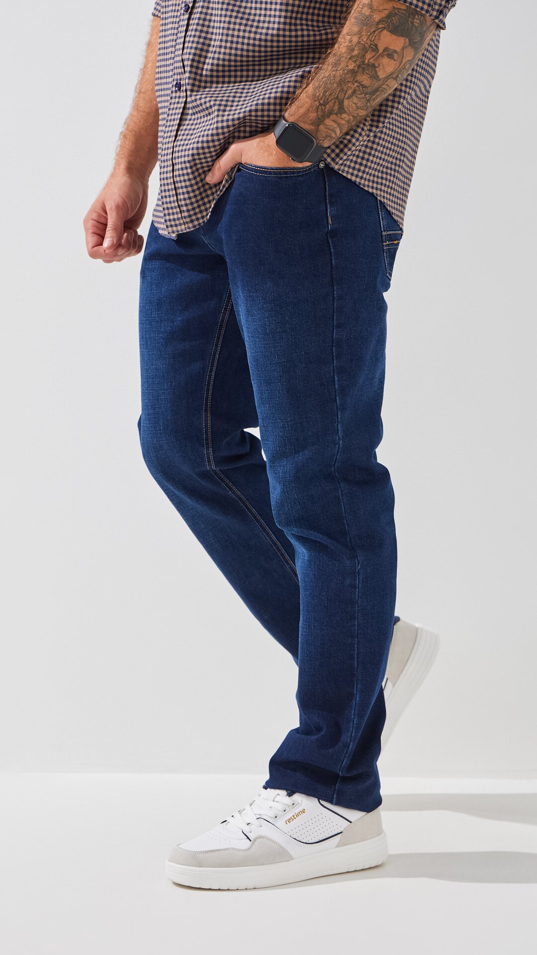 Купити Джинси Regular Fit чоловічі  903 29 Синій Артикул: 2000999302213 Фото повноекранне №3