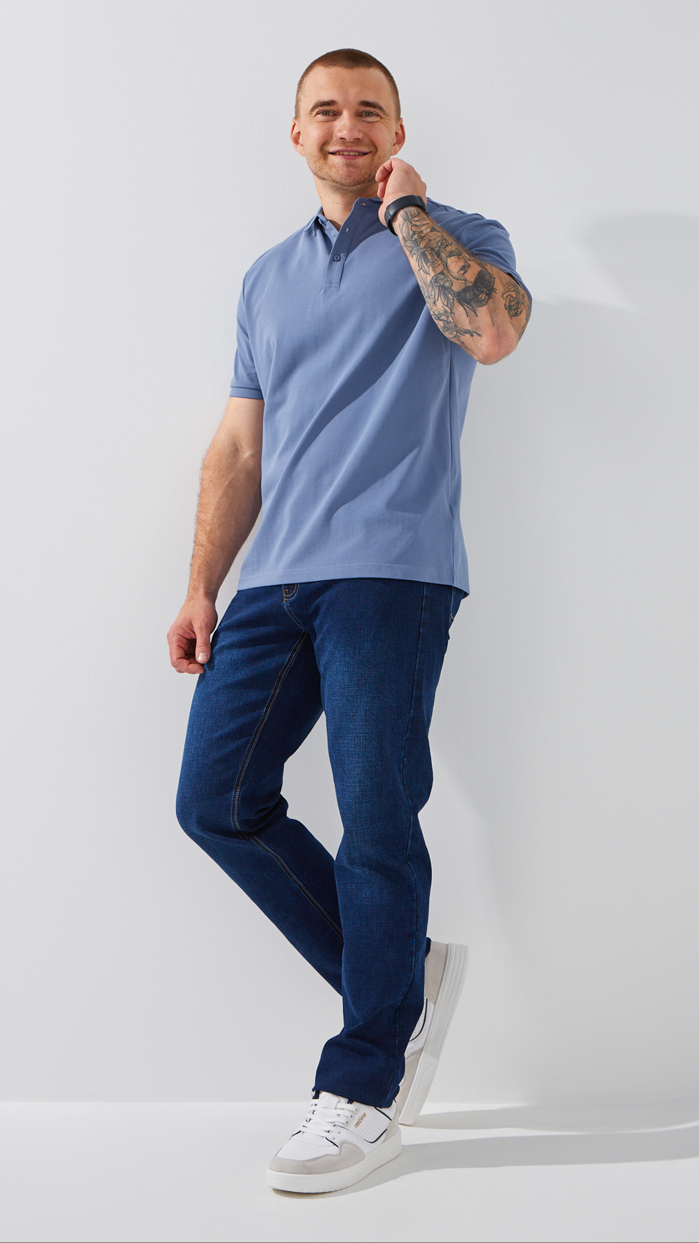 Джинси Regular Fit чоловічі 909 32 Темно-синій  Фото №2